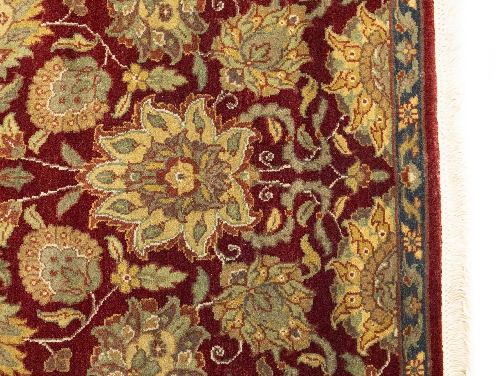 Red Floral Classic 3X5 Agra Jaipur Oriental Rug - 9