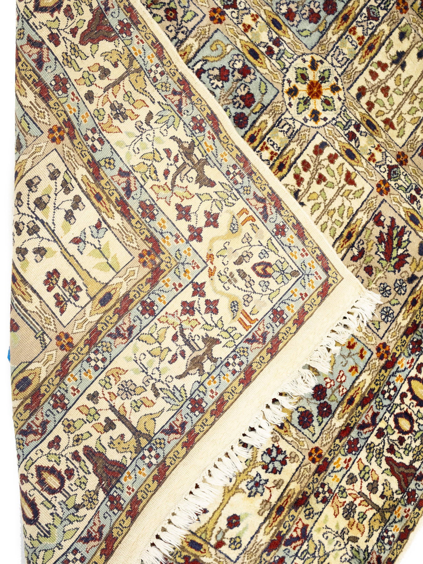 Cream Floral Classic 4X6 Agra Jaipur Oriental Rug - 14
