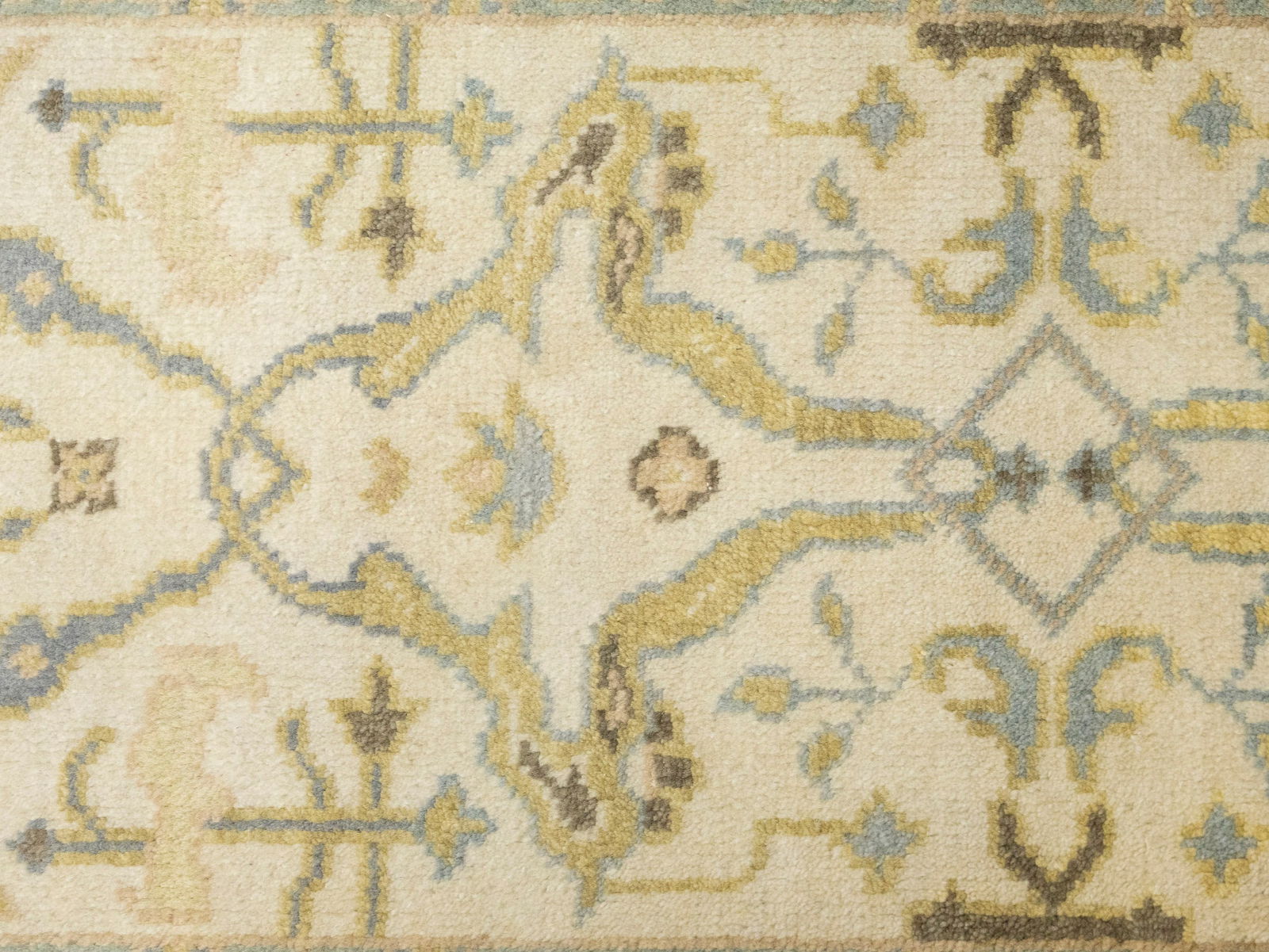 Cream Floral 3X6 Oushak Oriental Rug - 11