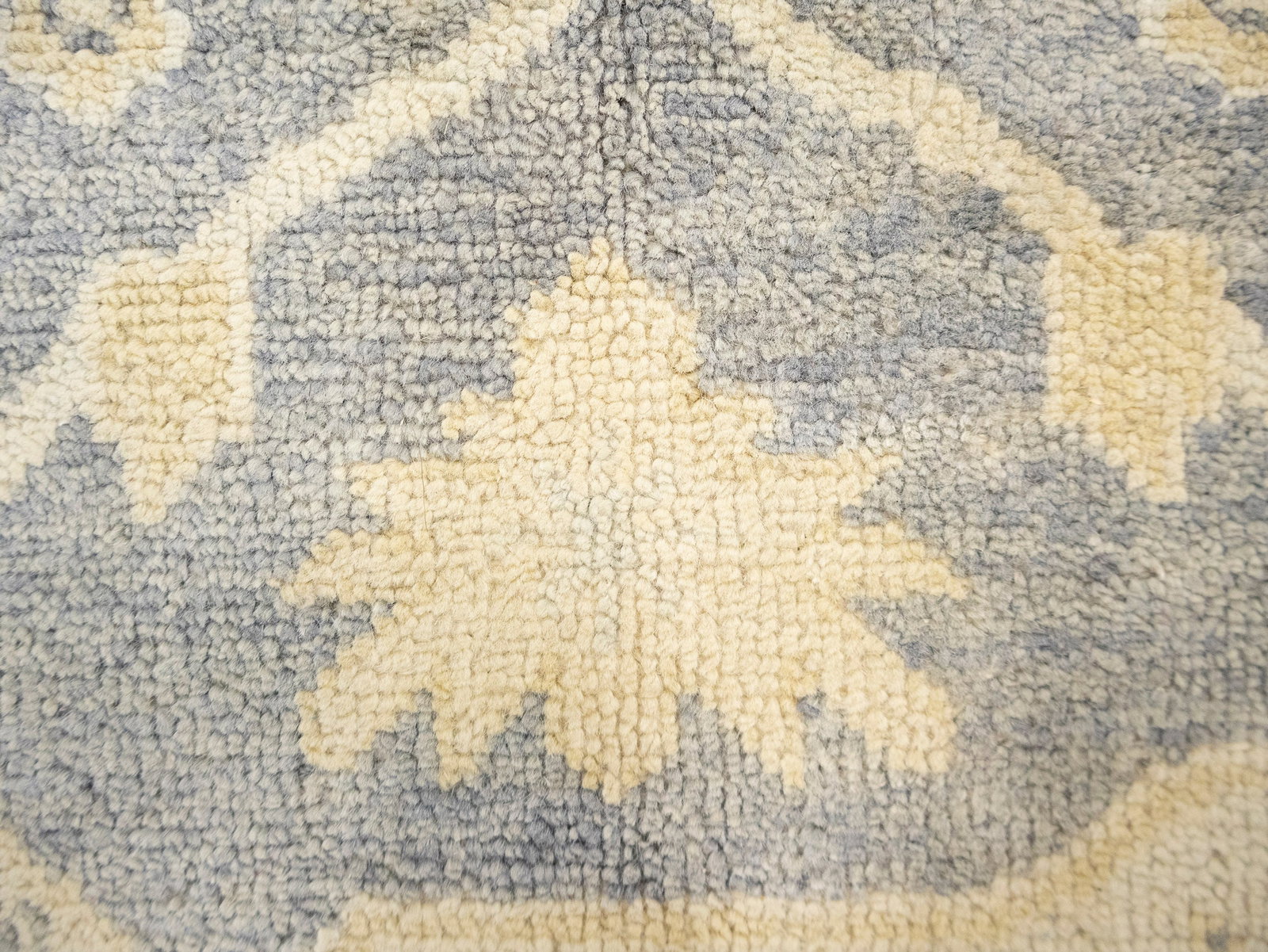 Gray Floral 9X12 Oushak Oriental Rug - 12