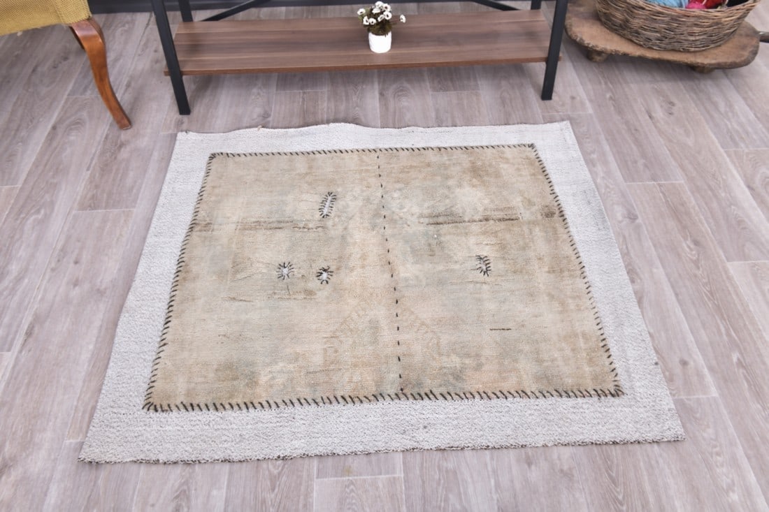 3'4'' x 3'10'' Turkish Flatweave Kilim Rug - 240377 - 3