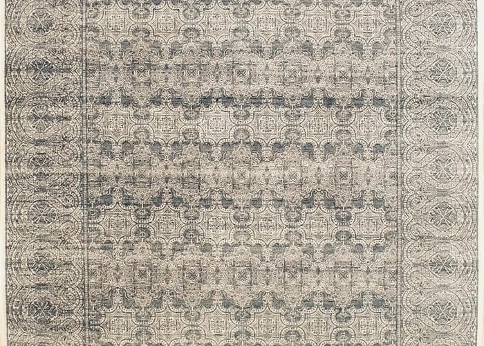 Hand Knotted Indo-Khotan Geometric Oriental Area Rug Carpet 8'1" x 10'1" - 4