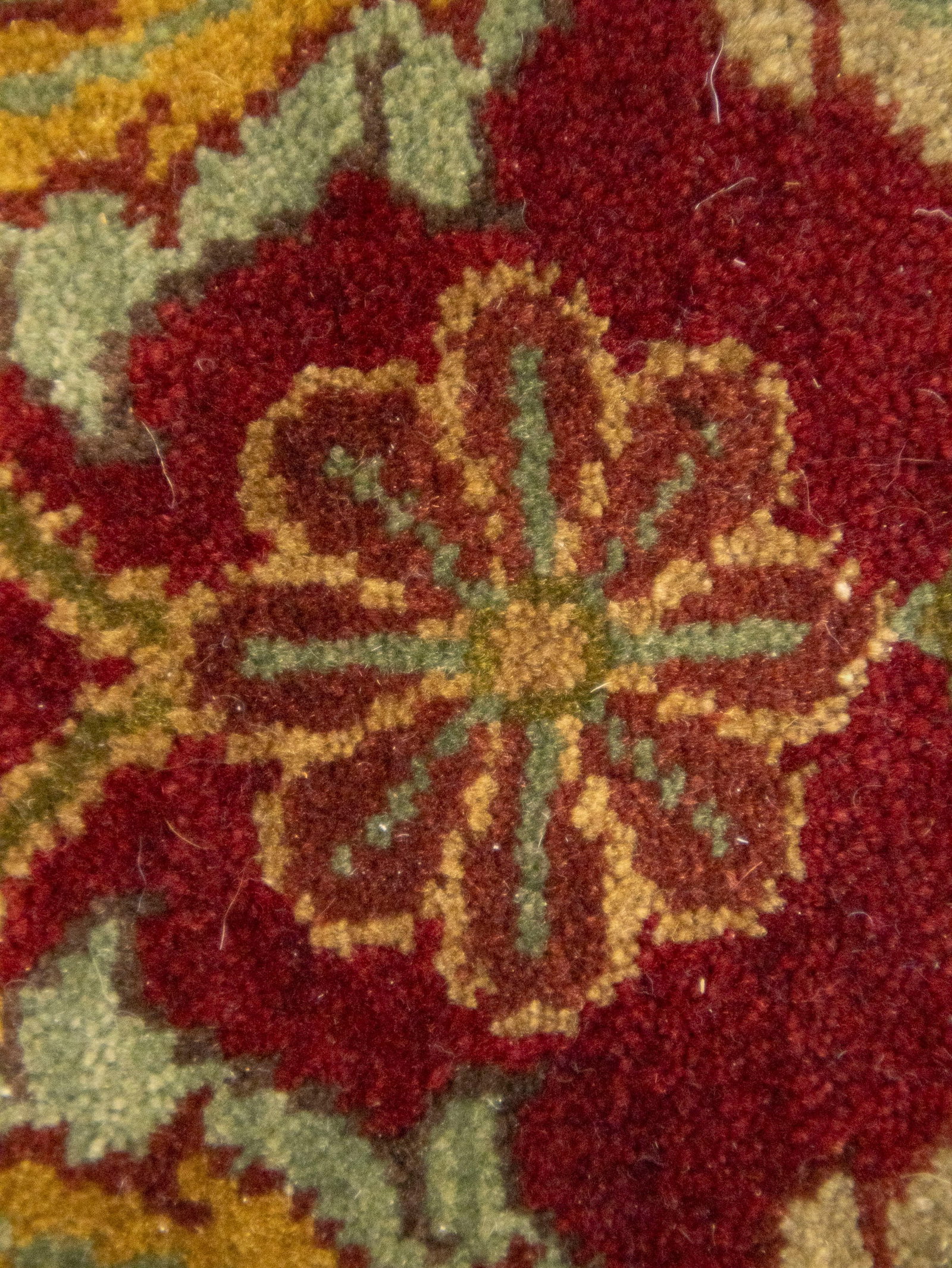 Red Floral Classic 4X6 Agra Jaipur Oriental Rug - 14