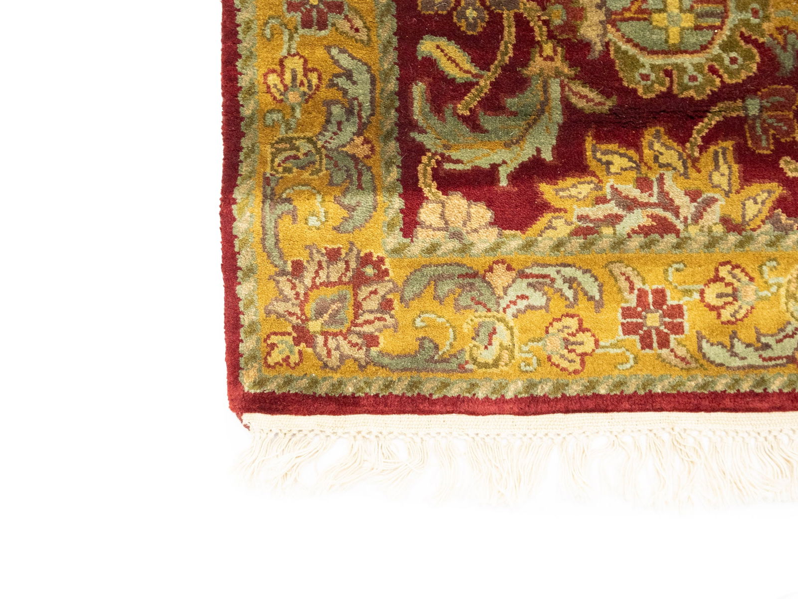 Red Floral Classic 4X6 Agra Jaipur Oriental Rug - 6