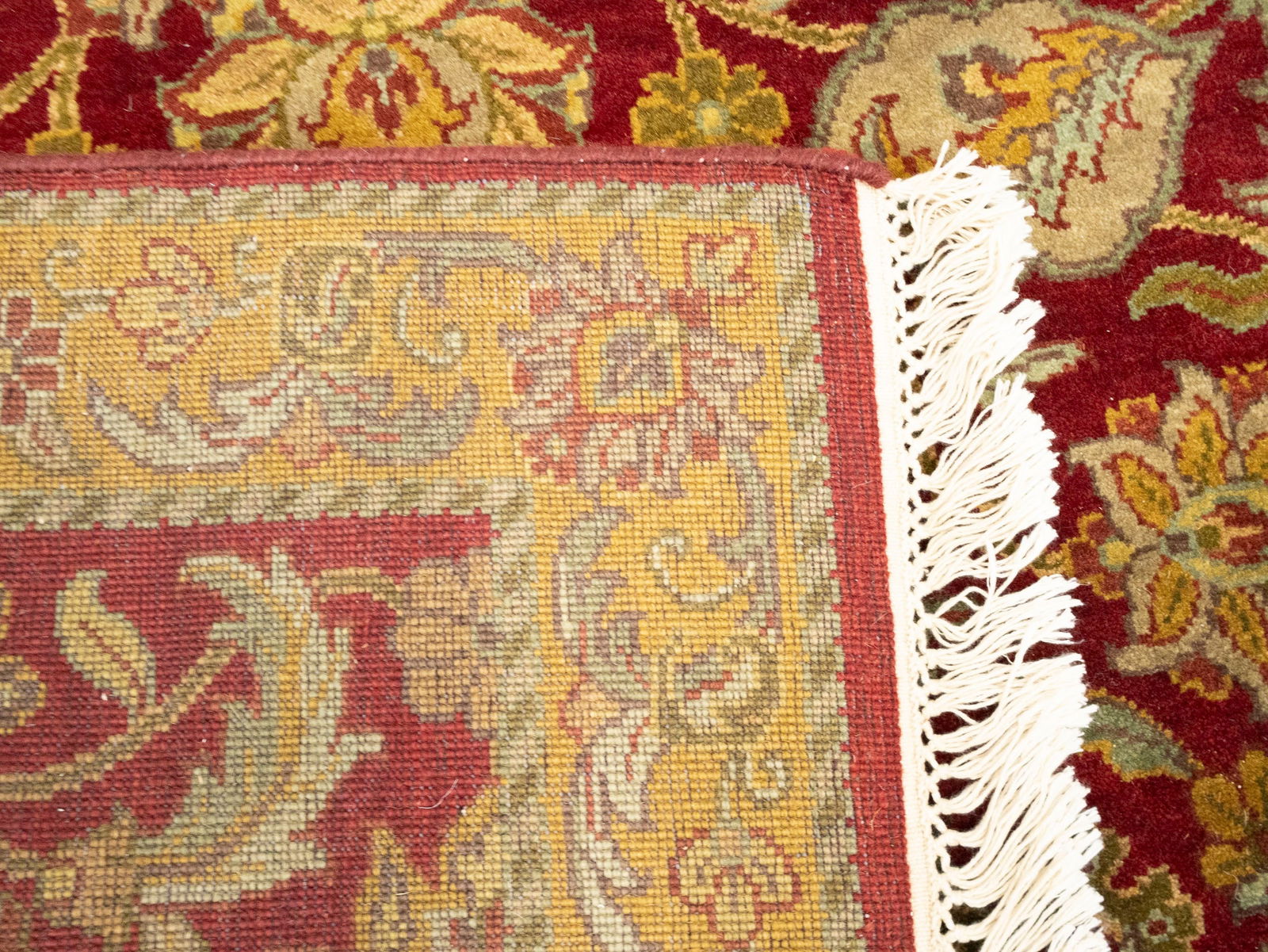 Red Floral Classic 4X6 Agra Jaipur Oriental Rug - 8