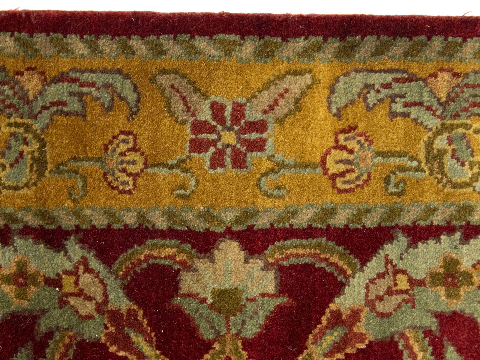 Red Floral Classic 4X6 Agra Jaipur Oriental Rug - 9