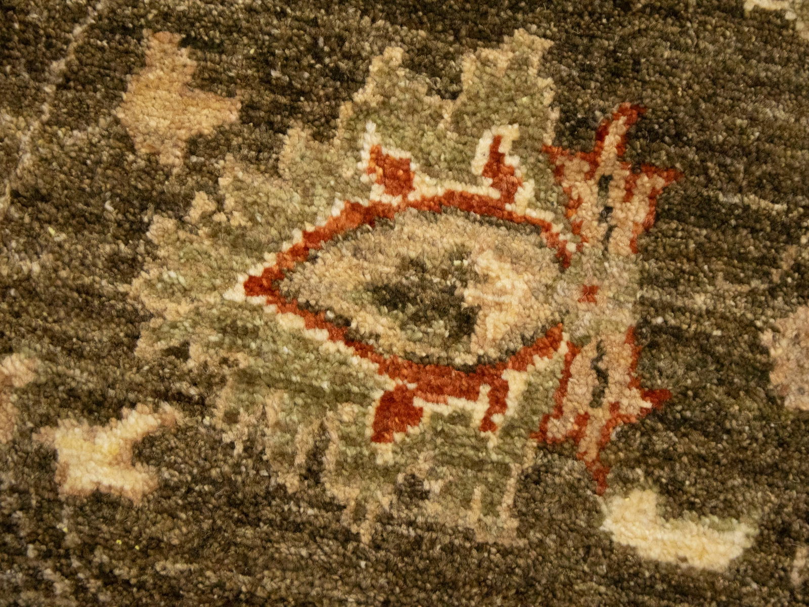 Brown Floral Peshawar 6X9 Pakistan Oriental Rug - 10