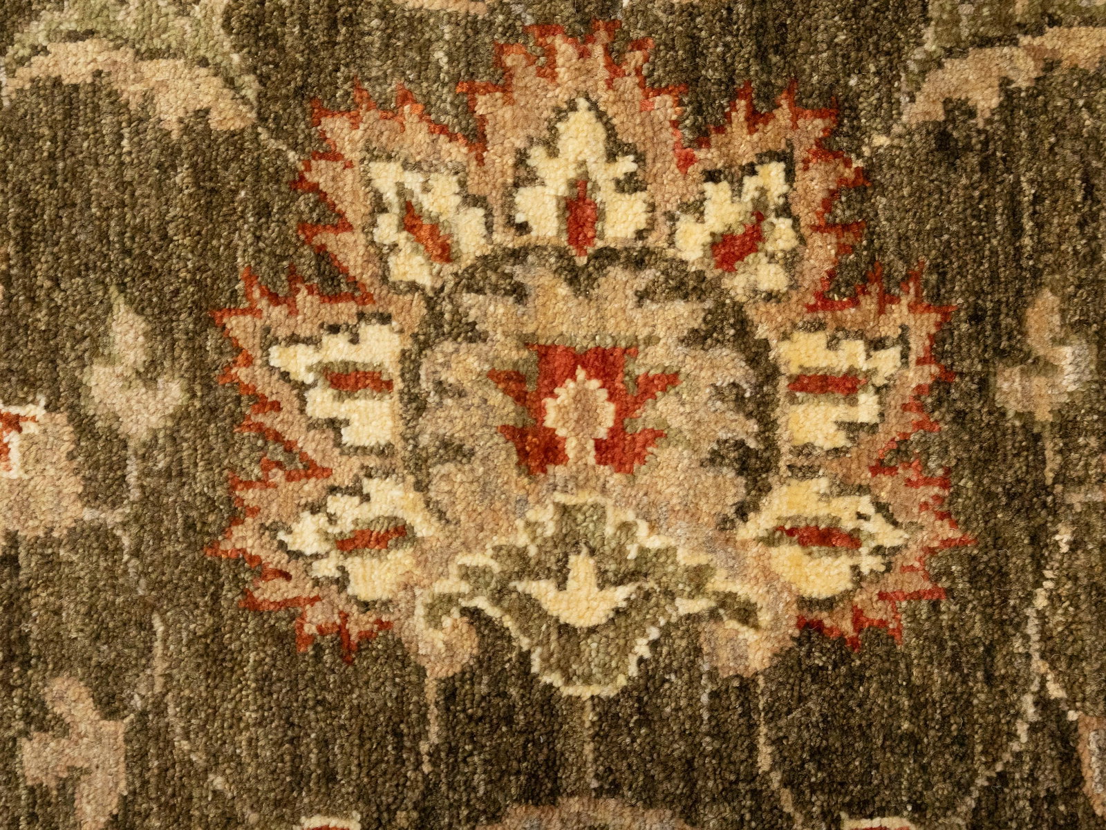 Brown Floral Peshawar 6X9 Pakistan Oriental Rug - 11