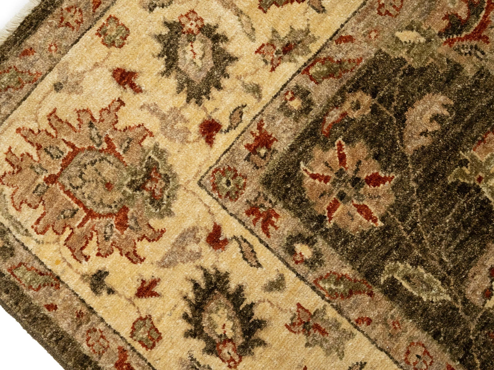 Brown Floral Peshawar 6X9 Pakistan Oriental Rug - 9