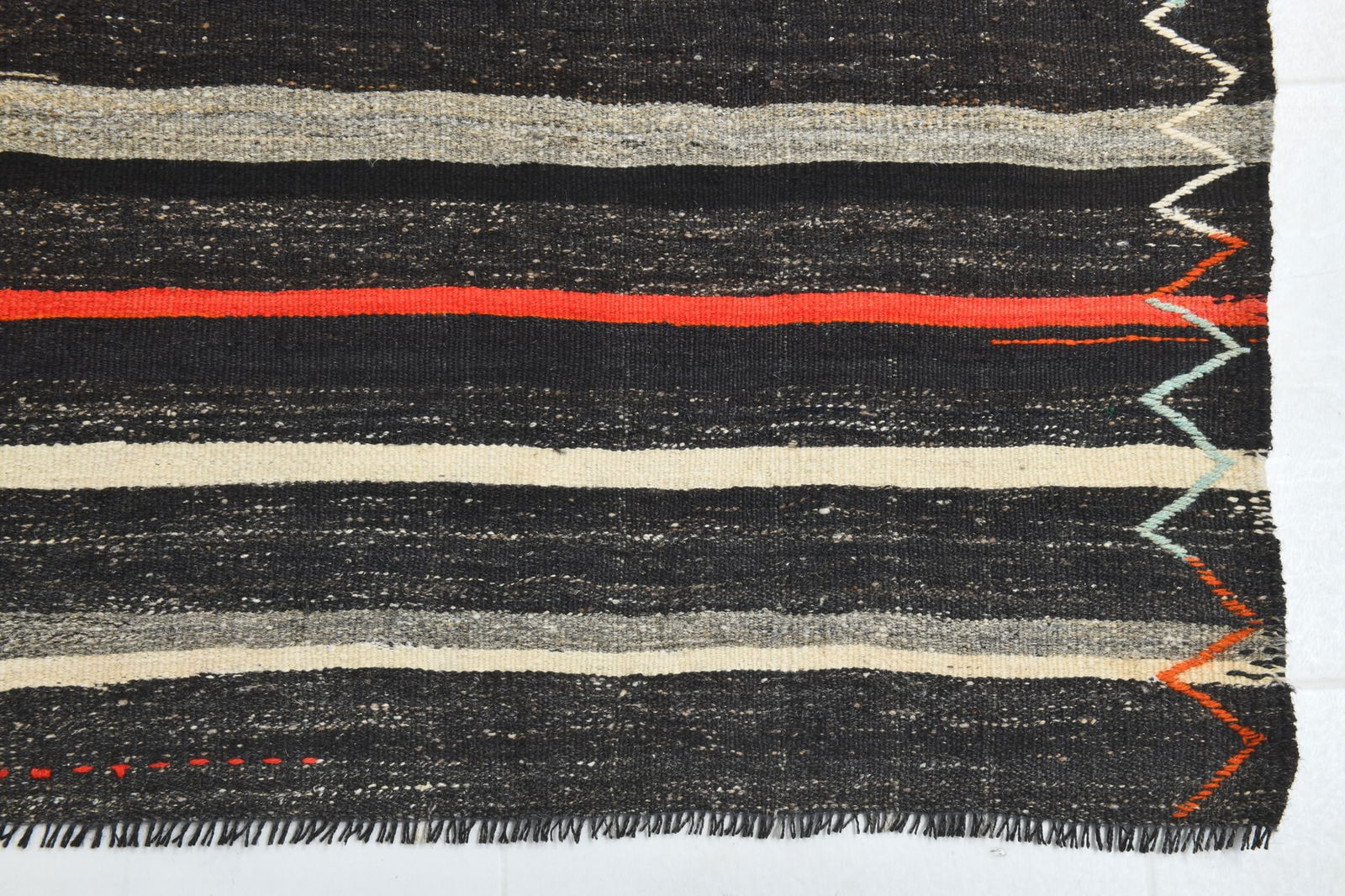 6'9'' x 9'2'' Turkish Flatweave Kilim Rug - 60548 - 16