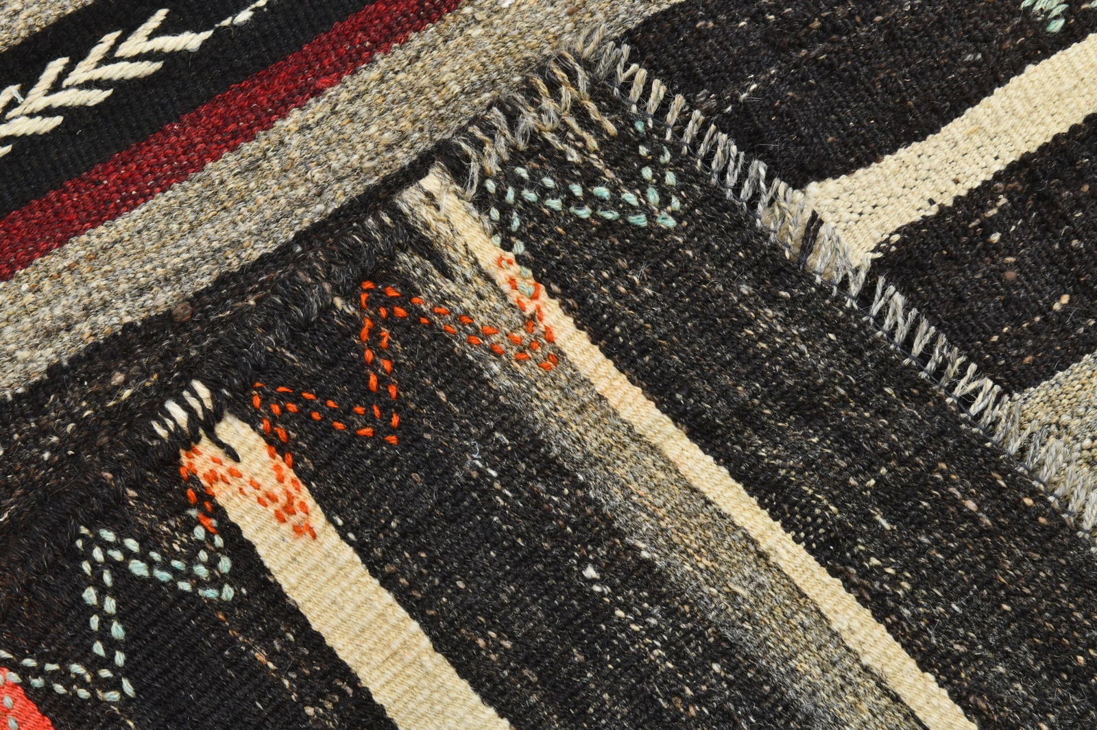 6'9'' x 9'2'' Turkish Flatweave Kilim Rug - 60548 - 17