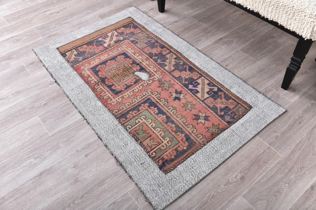 2'10'' x 4'7'' Turkish Flatweave Kilim Rug - 241704 - 2