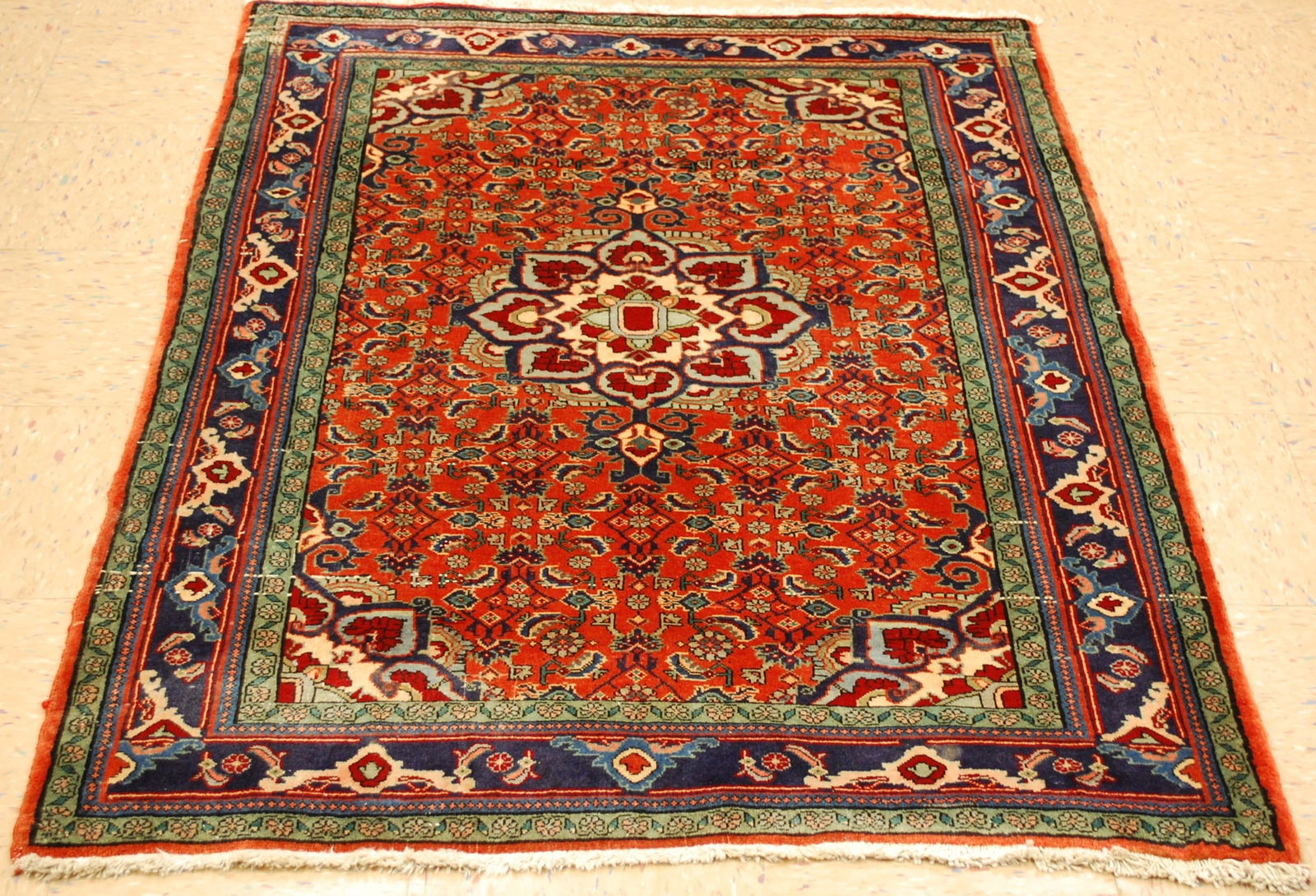 Persian BIJAR RUG 3'9" x5" (1 of 10)