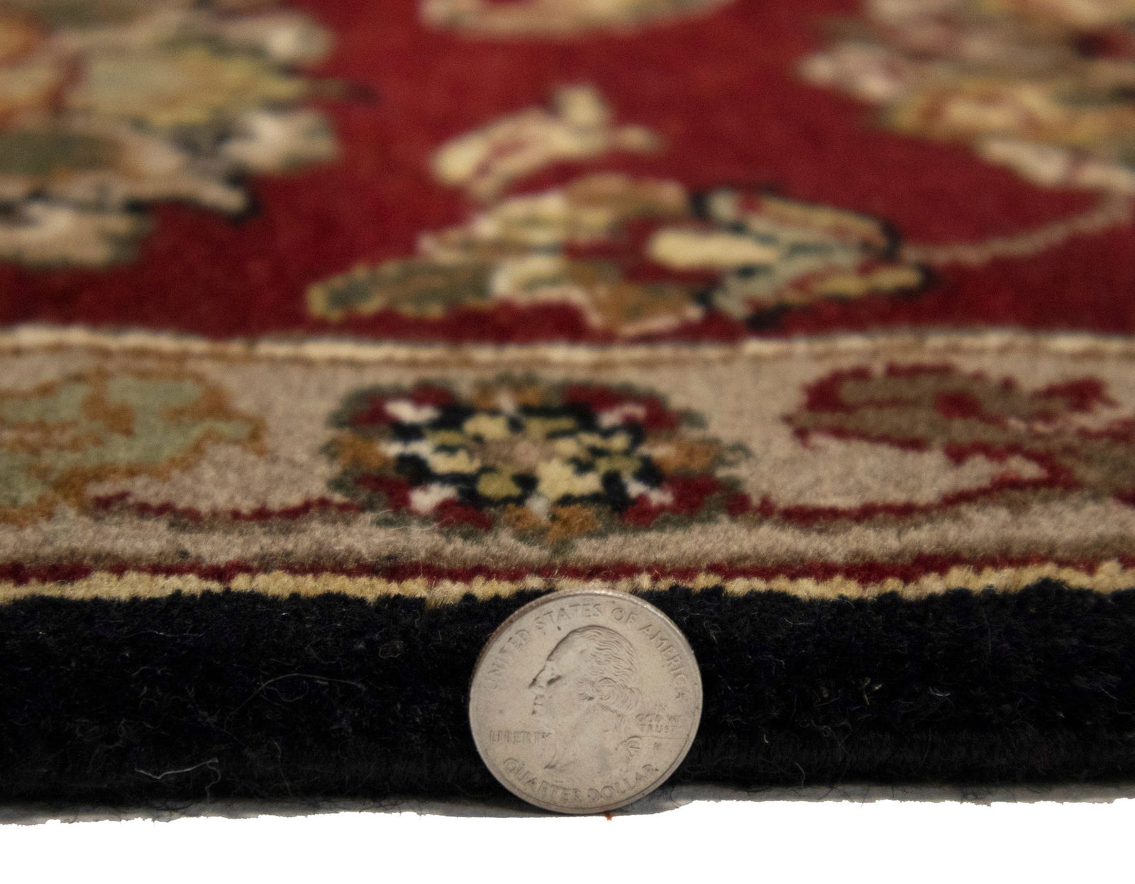 Black Floral Classic 9X12 Agra Jaipur Oriental Rug - 13