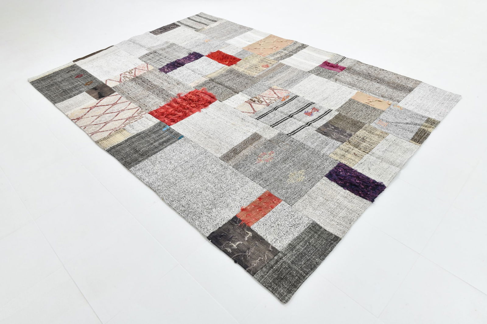 7'1'' x 10'1'' Turkish Flatweave Kilim Rug - 60692 - 4