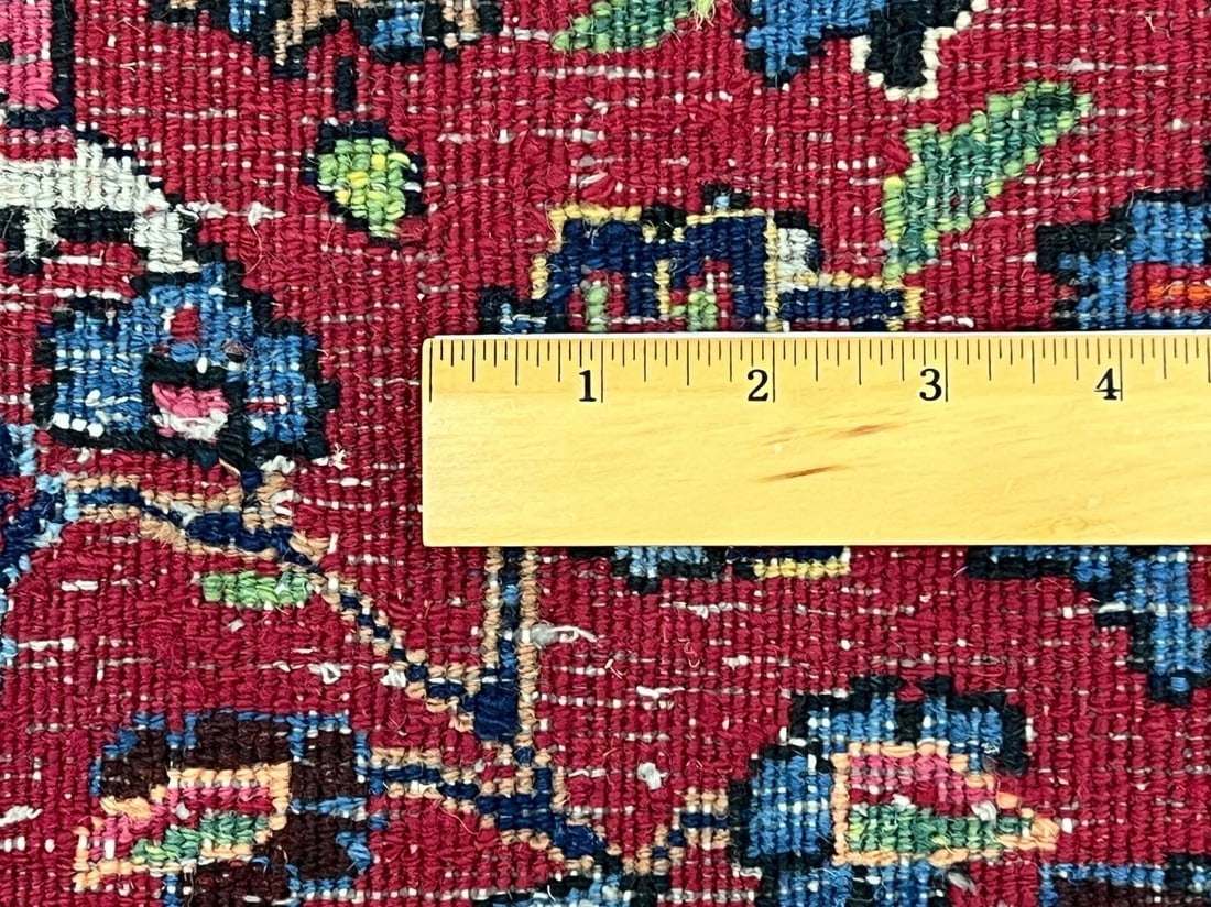 Persian Mashad Hand Knotted Cherry Red Wool Oriental Area Rug Carpet 8'4" x 11'3" - 14