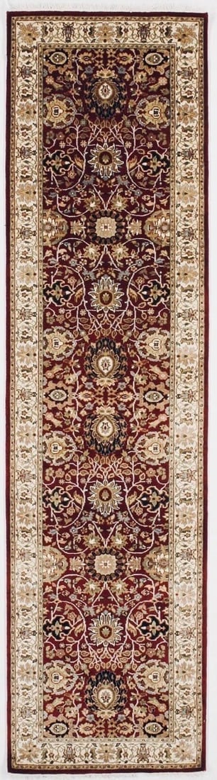 Hand Knotted Indo-Tabriz Runner Oriental Rug 2'7" x 7'10" - 2