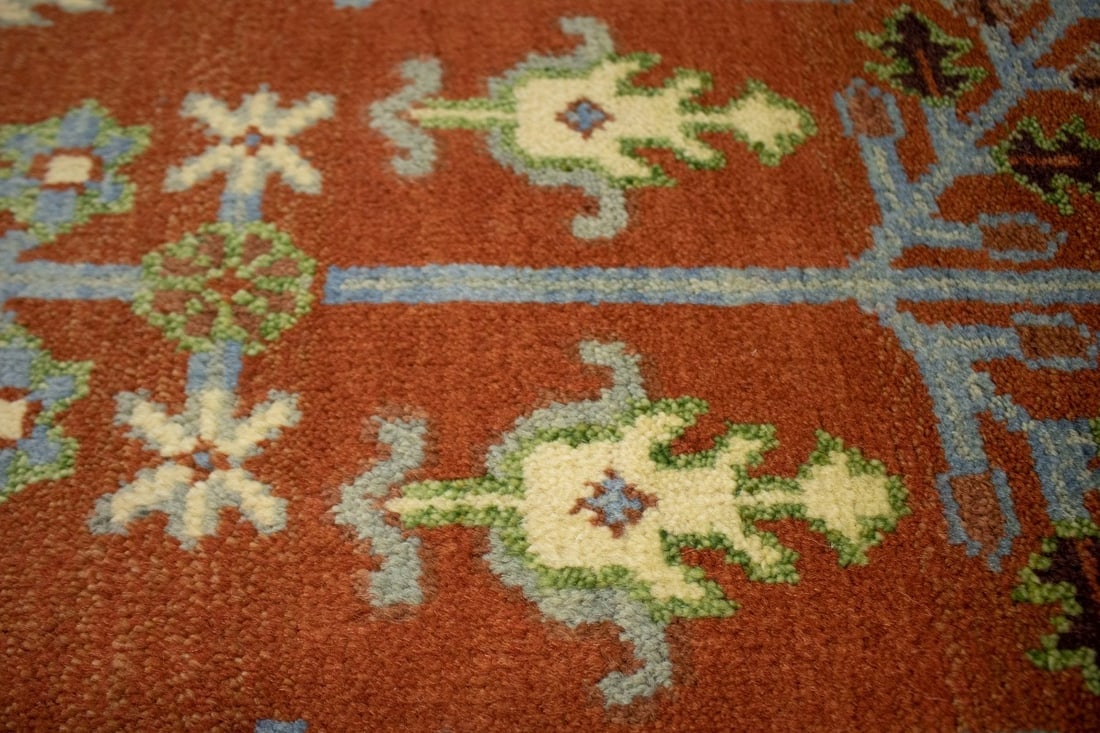 Rust Orange Floral 9X12 Tree of Life Chobi Oriental Rug - 11