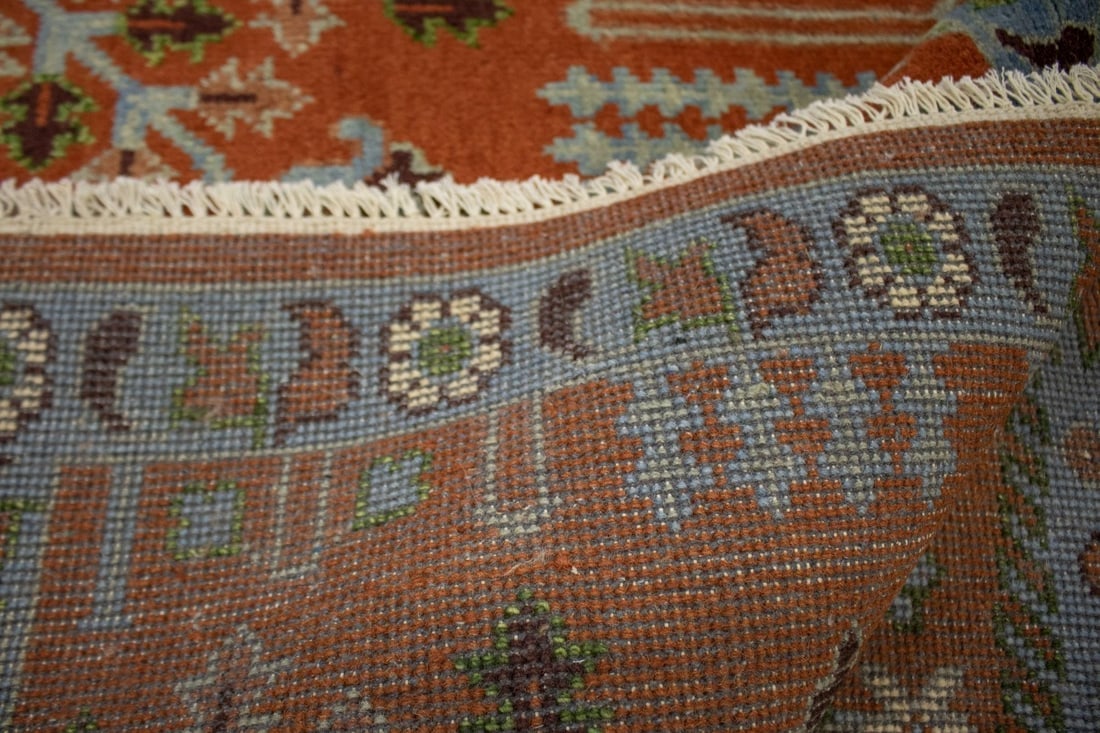 Rust Orange Floral 9X12 Tree of Life Chobi Oriental Rug - 14