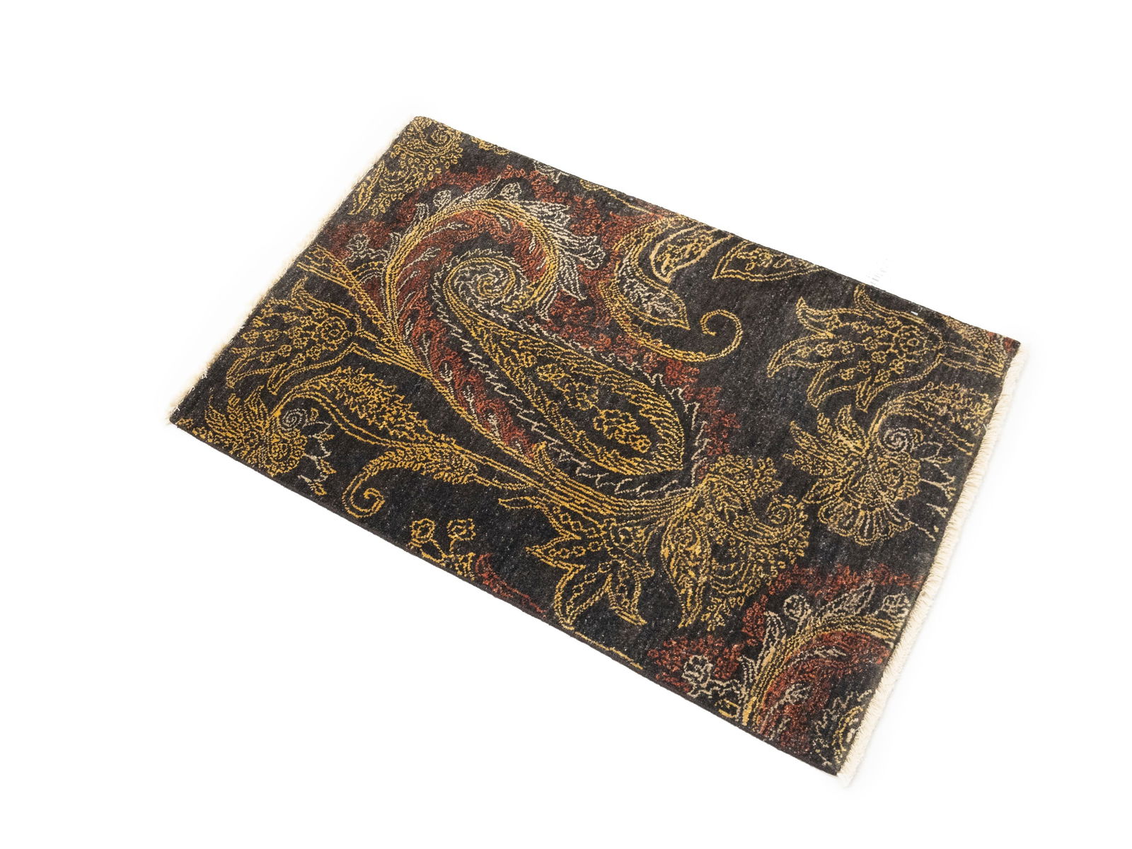 Charcoal Tribal Floral 2X3 Modern Oriental Rug - 3