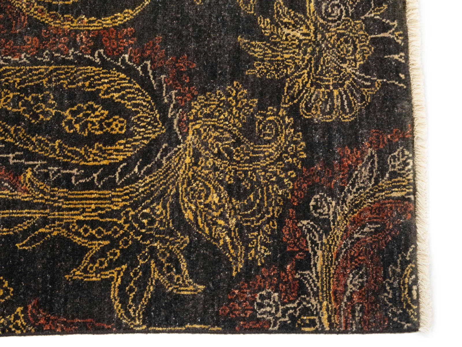 Charcoal Tribal Floral 2X3 Modern Oriental Rug - 7