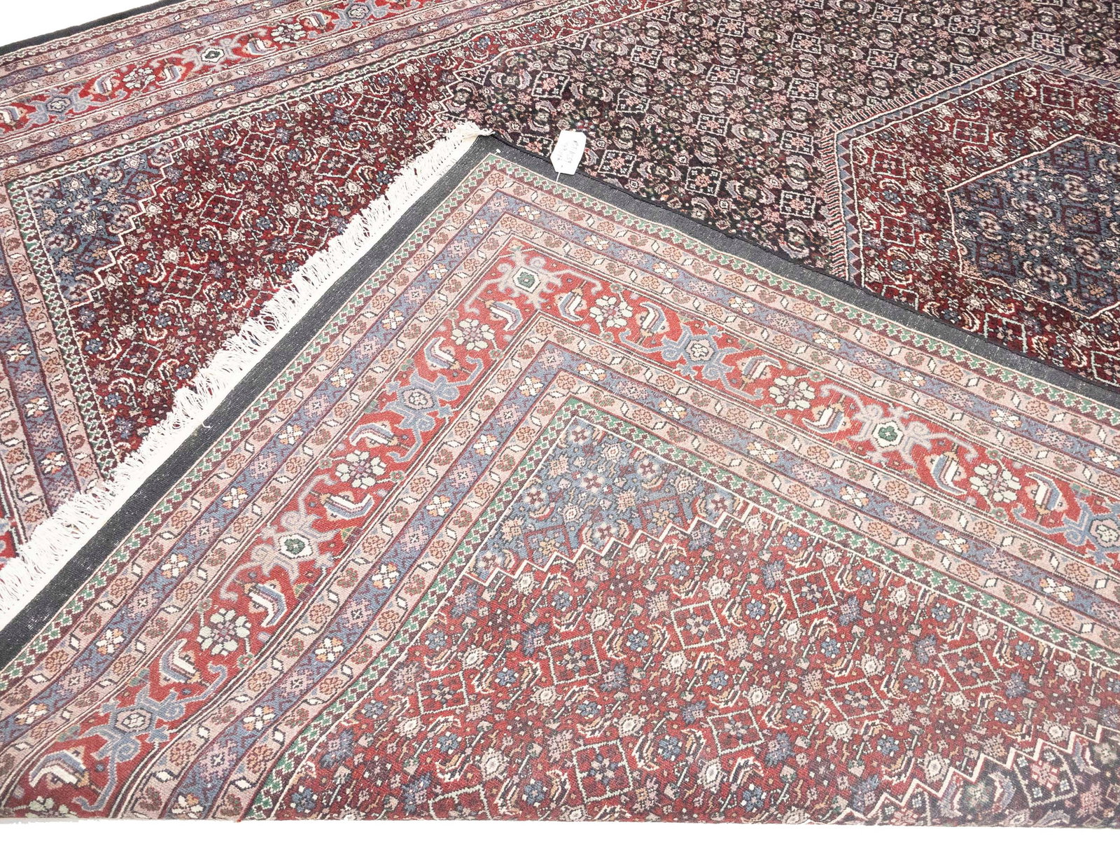 Black Floral Tribal 10X14 Indo-Bidjar Oriental Rug - 14