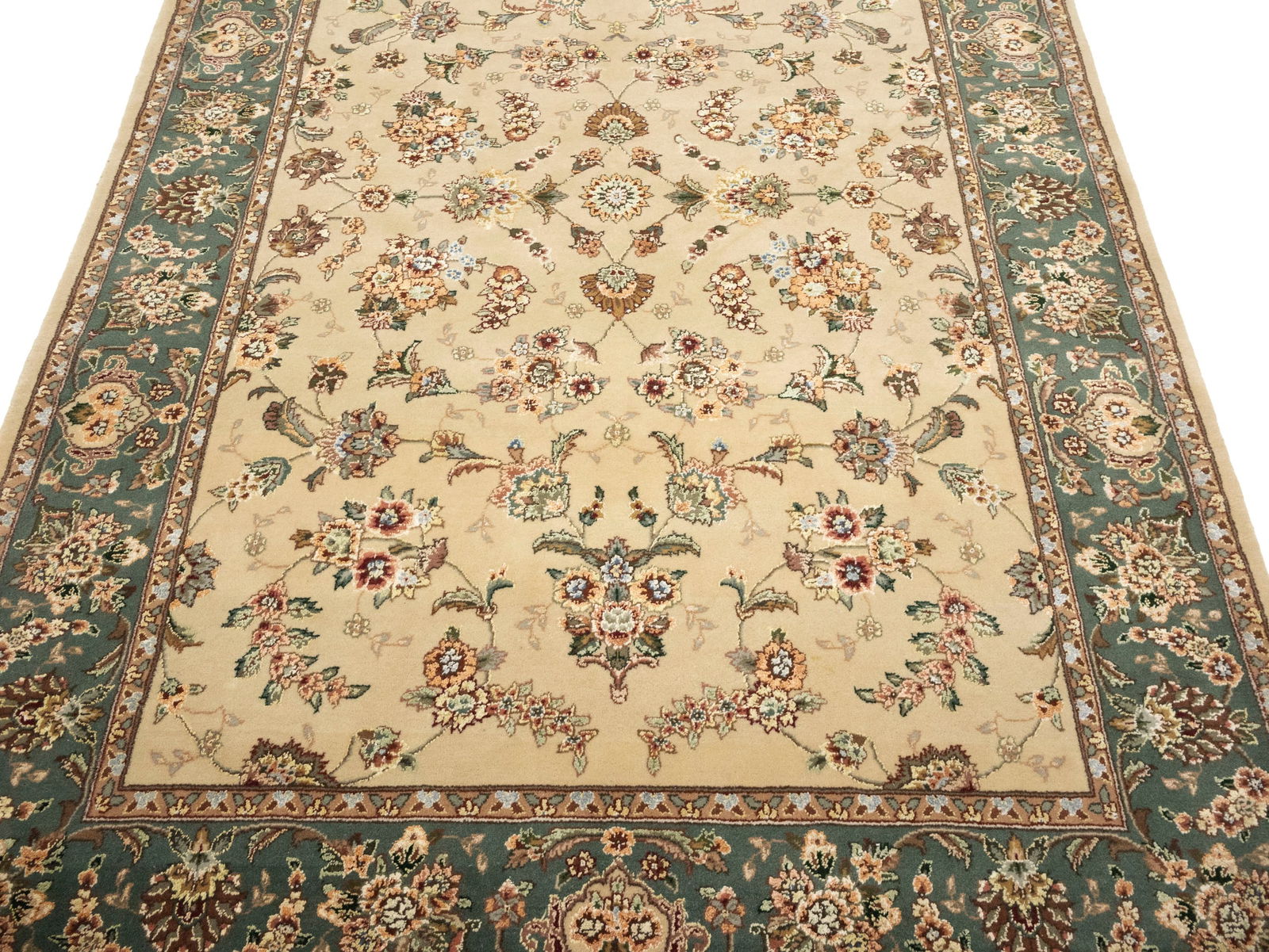 Cream Floral Chinese Style 4X6 Modern Oriental Rug - 13