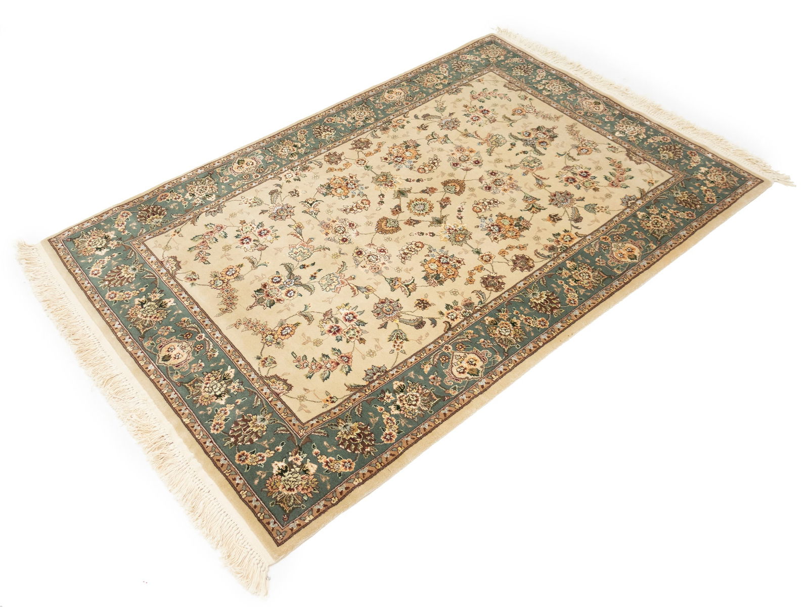 Cream Floral Chinese Style 4X6 Modern Oriental Rug - 4