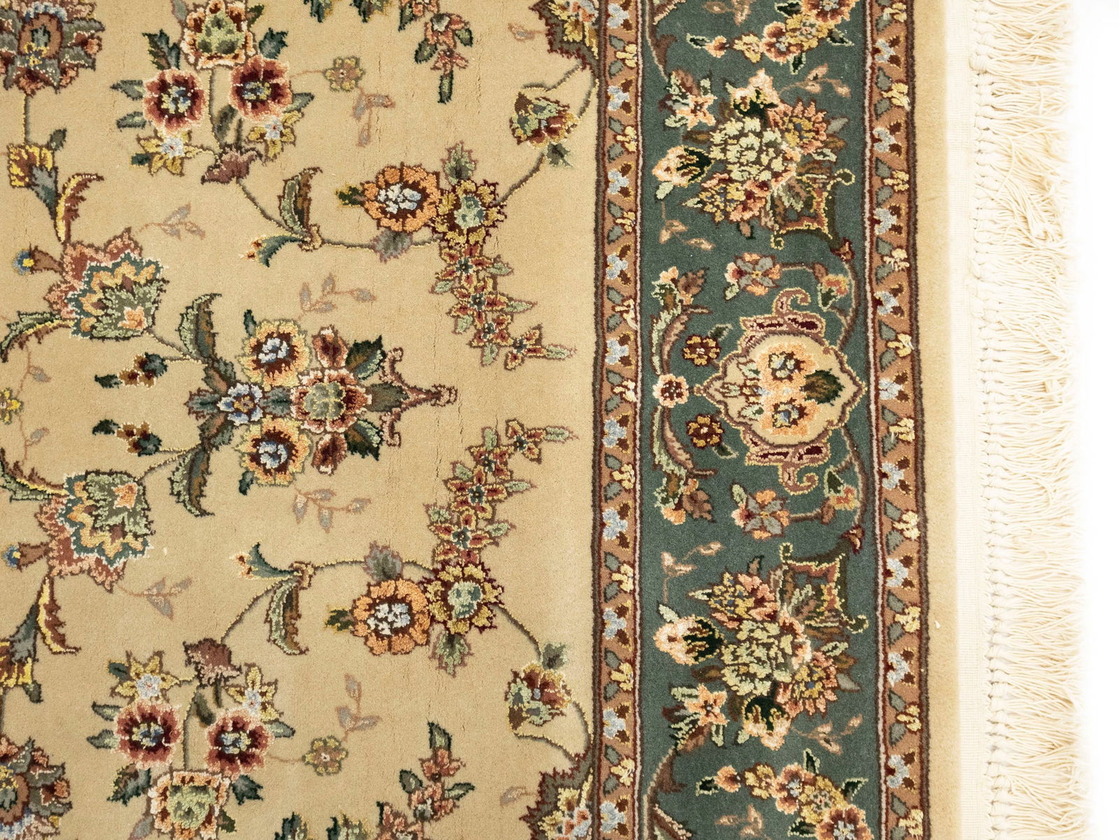 Cream Floral Chinese Style 4X6 Modern Oriental Rug - 9