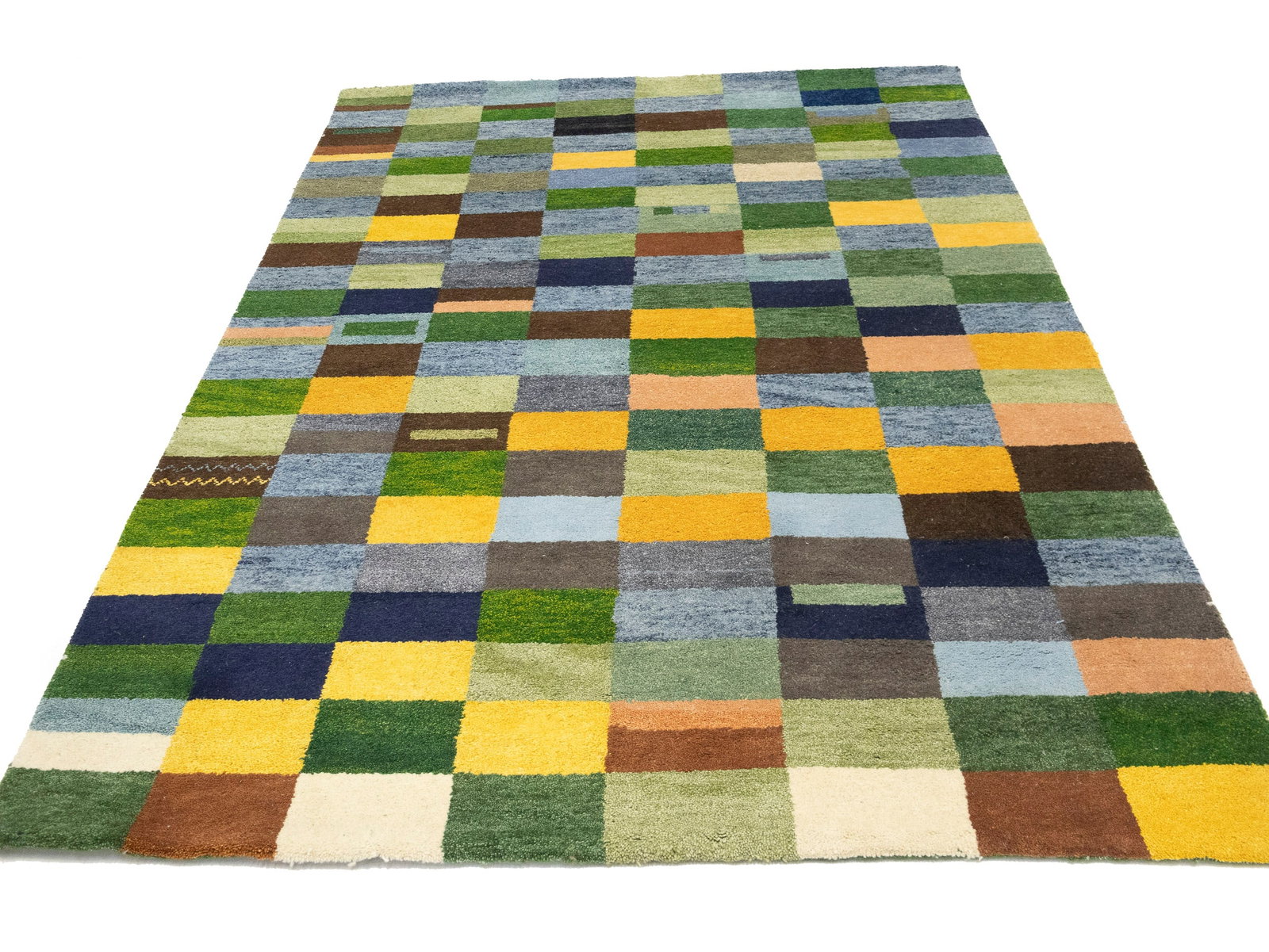 Multicolored Checkered Tribal 6X8 Indo-Gabbeh Oriental Rug - 11