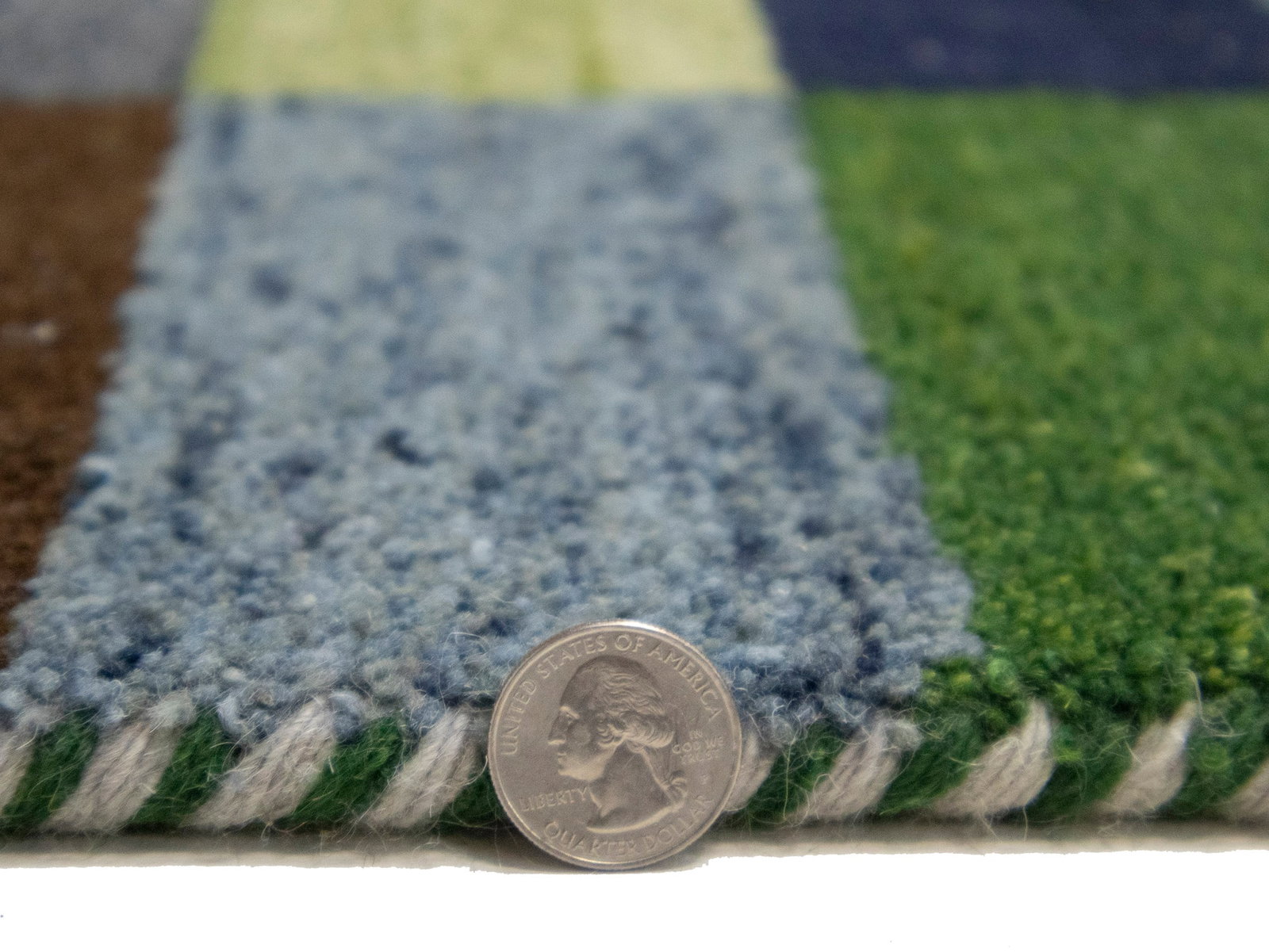 Multicolored Checkered Tribal 6X8 Indo-Gabbeh Oriental Rug - 12