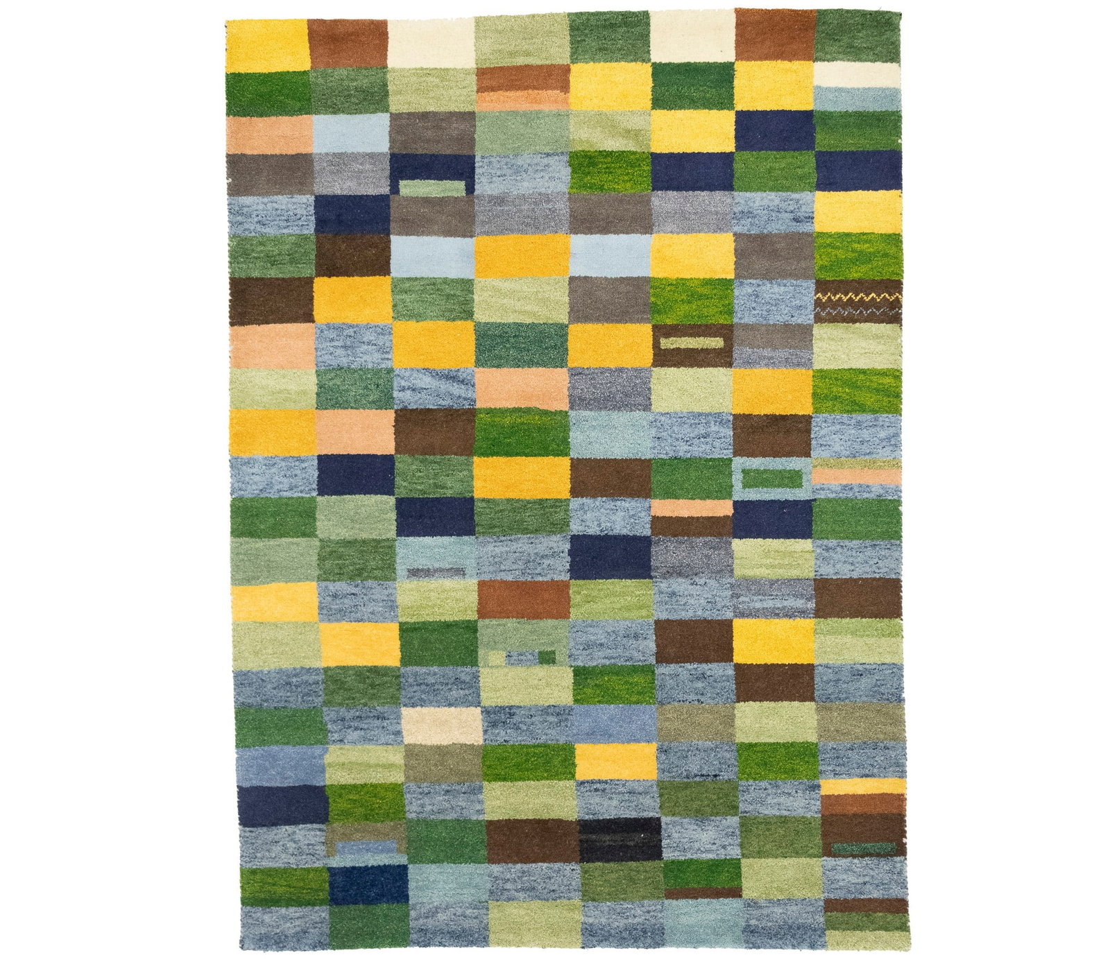 Multicolored Checkered Tribal 6X8 Indo-Gabbeh Oriental Rug