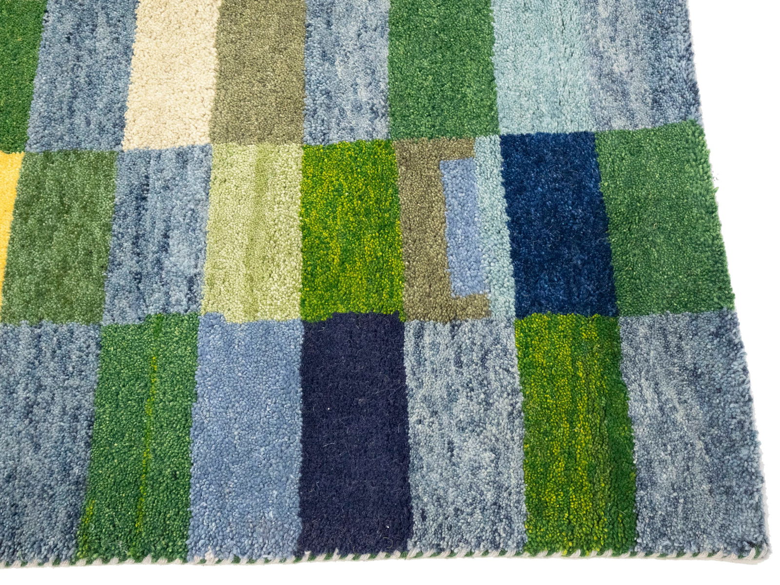 Multicolored Checkered Tribal 6X8 Indo-Gabbeh Oriental Rug - 8