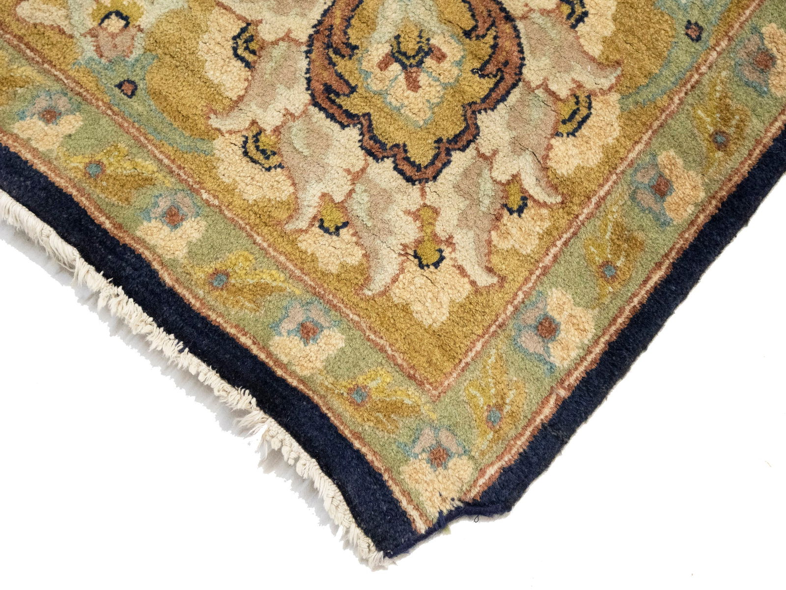 Muted Floral Classic 8X10 Agra Jaipur Oriental Rug - 10