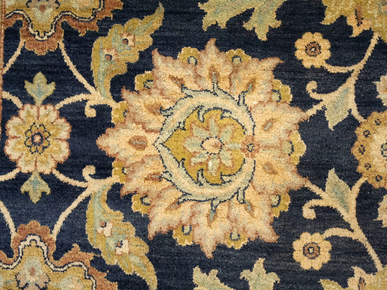 Muted Floral Classic 8X10 Agra Jaipur Oriental Rug - 12