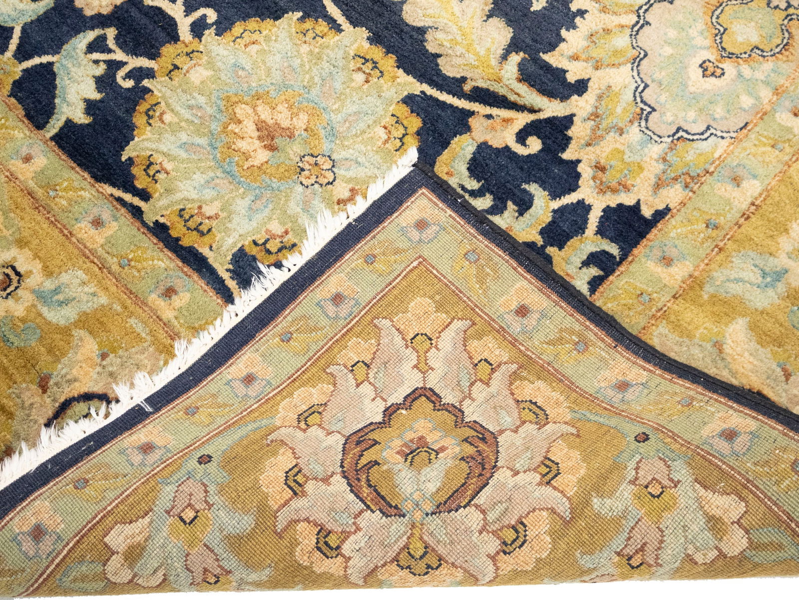 Muted Floral Classic 8X10 Agra Jaipur Oriental Rug - 14