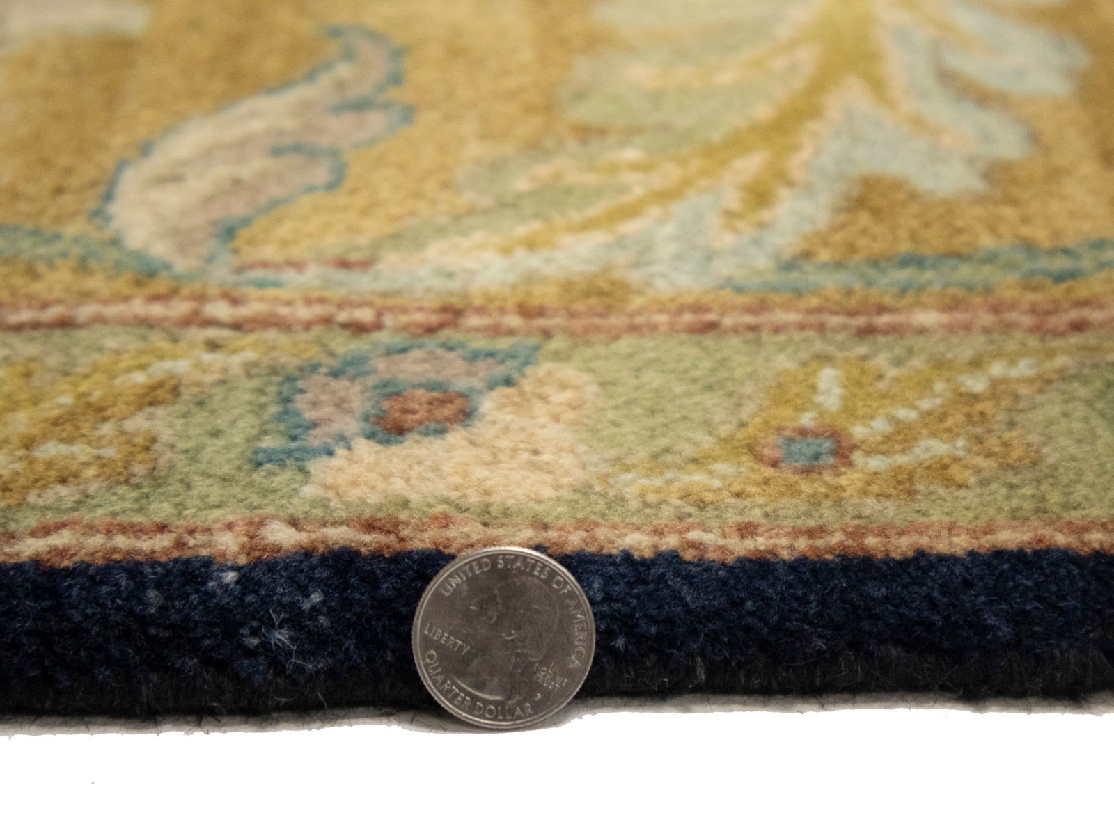 Muted Floral Classic 8X10 Agra Jaipur Oriental Rug - 15