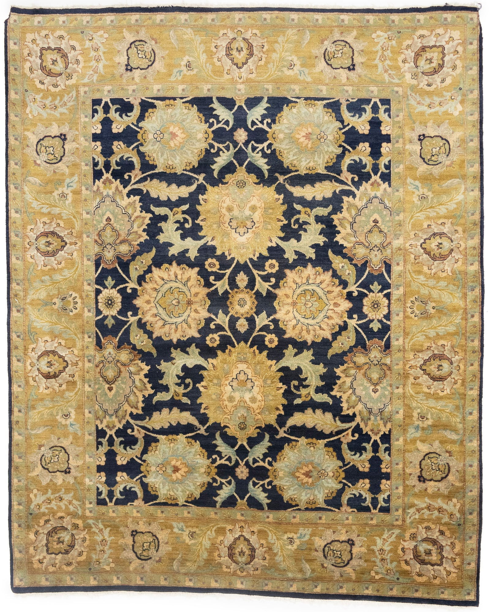Muted Floral Classic 8X10 Agra Jaipur Oriental Rug