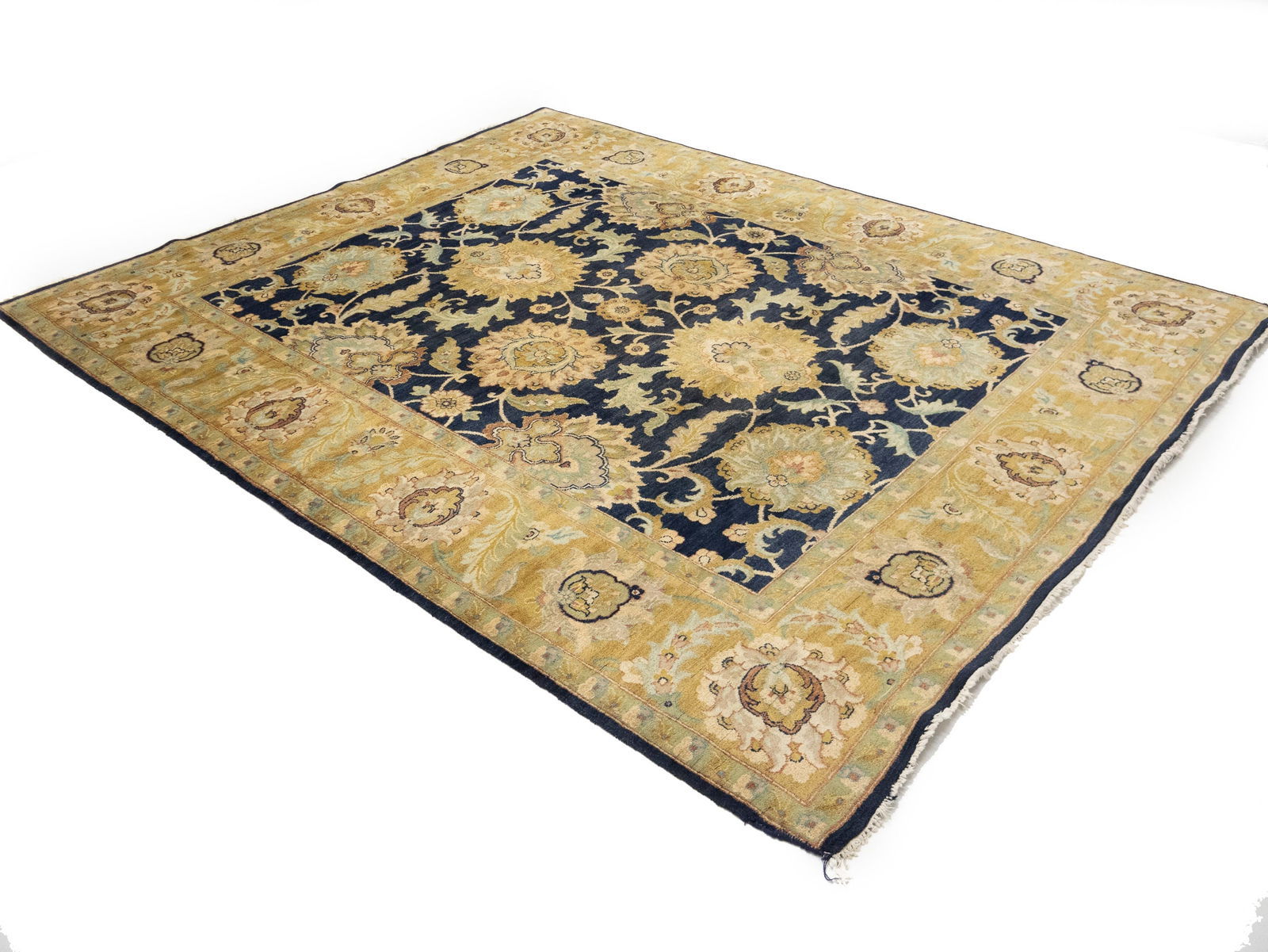 Muted Floral Classic 8X10 Agra Jaipur Oriental Rug - 3
