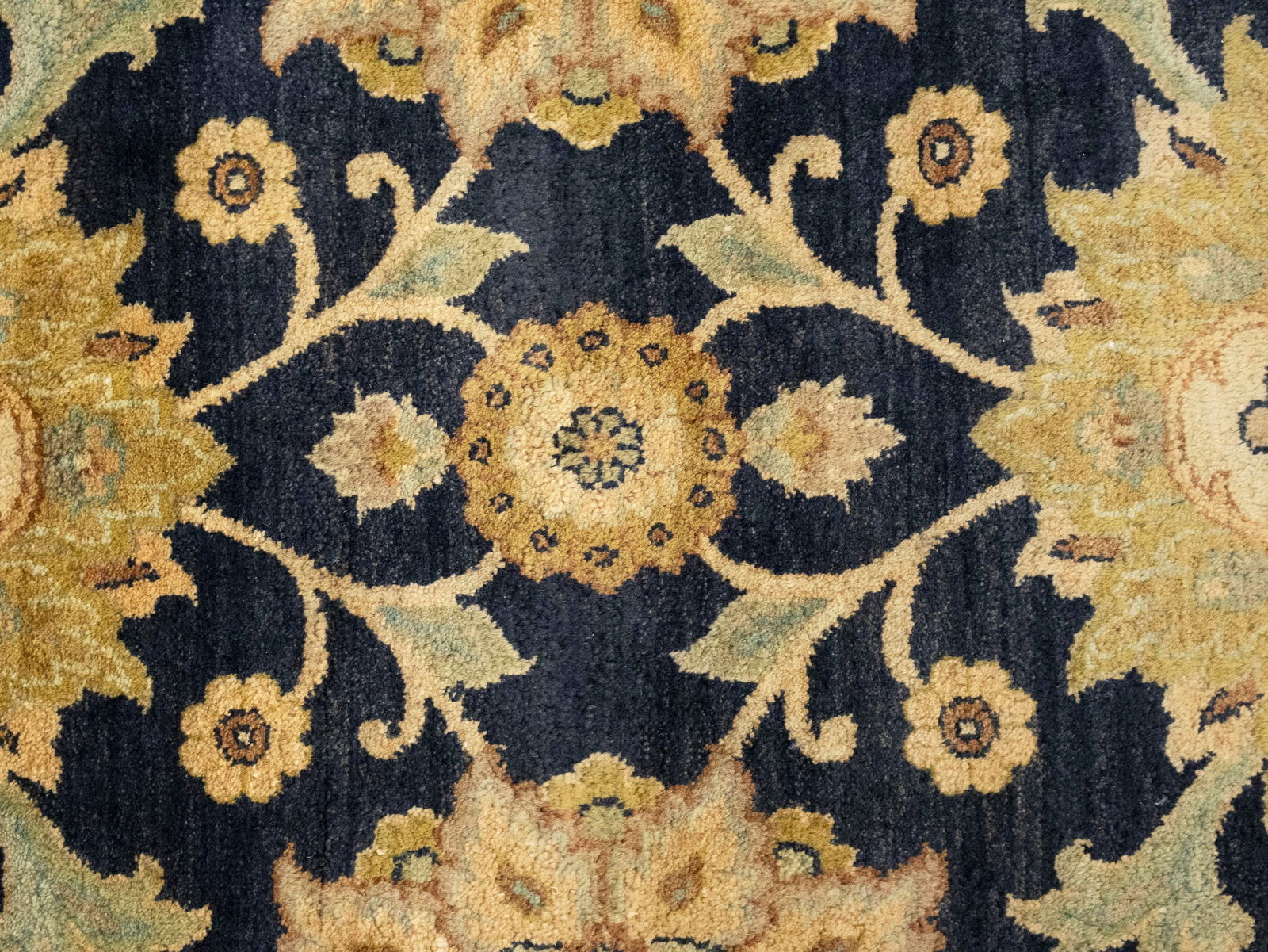 Muted Floral Classic 8X10 Agra Jaipur Oriental Rug - 7