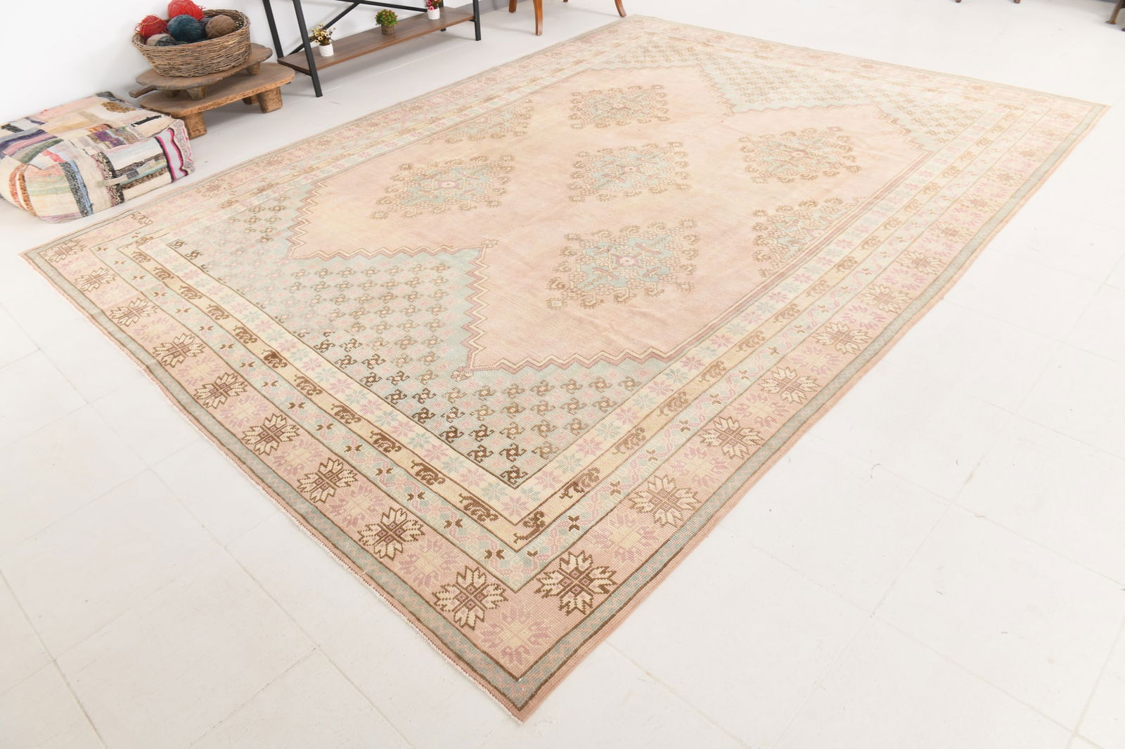 9'2'' x 12'7'' Turkish Handmade Kilim Rug - 24008 - 6