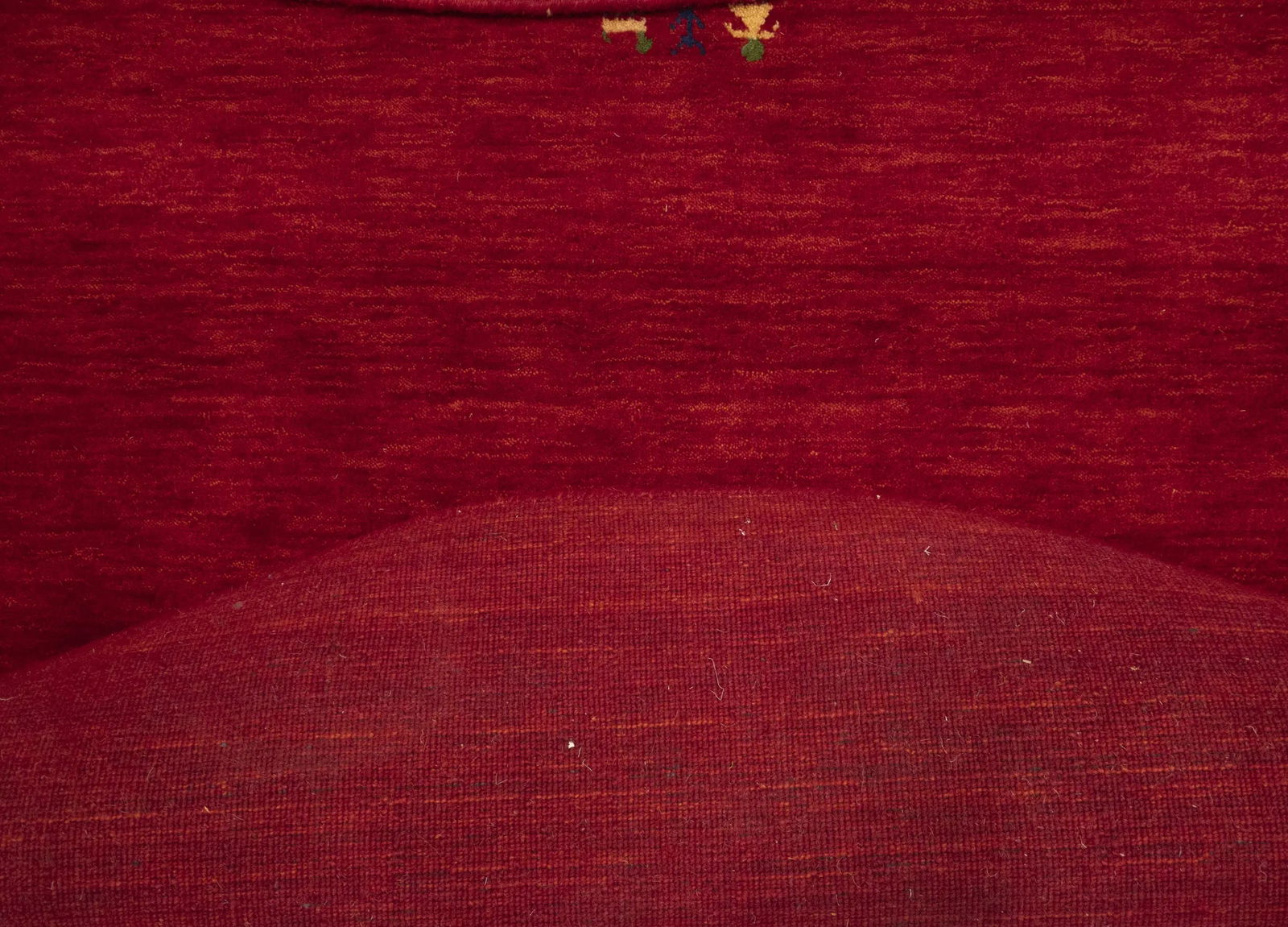 Red Tribal 6X6 Gabbeh Modern Round Rug - 10