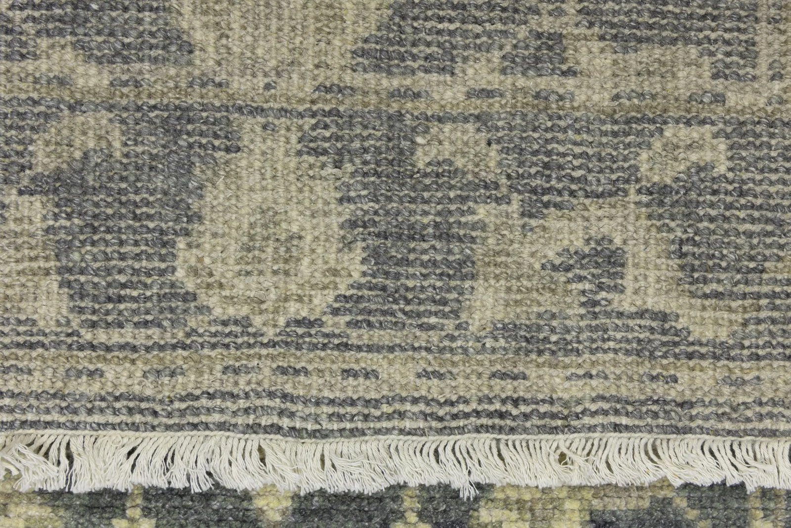 Muted Dark Slate Floral 2'5X12'4 Transitional Oriental Runner Rug - 15