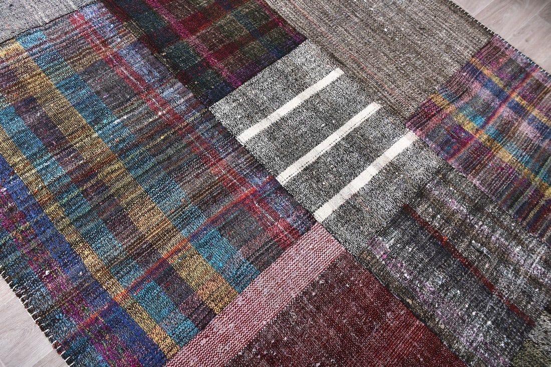 6'2'' x 8'2'' Turkish Flatweave Kilim Rug - 241700 - 4