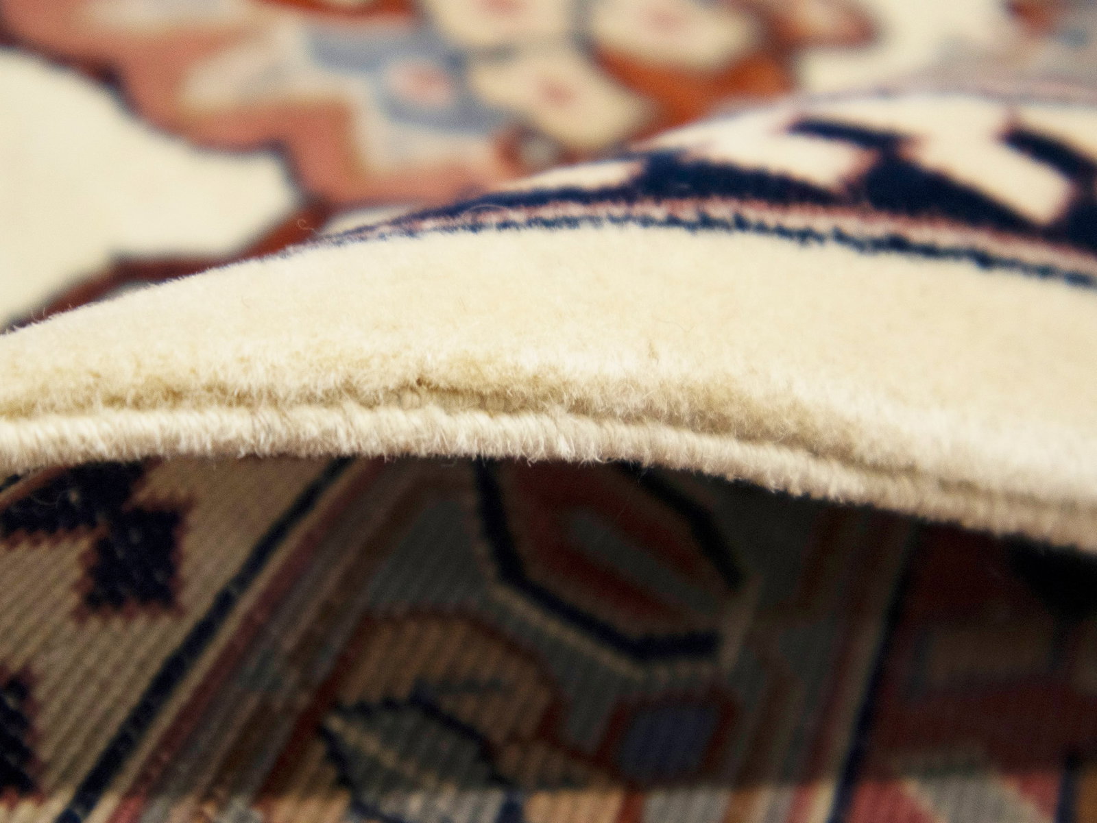 Dark Navy Floral Classic 9X12 Heriz Serapi Pakistan Rug - 17