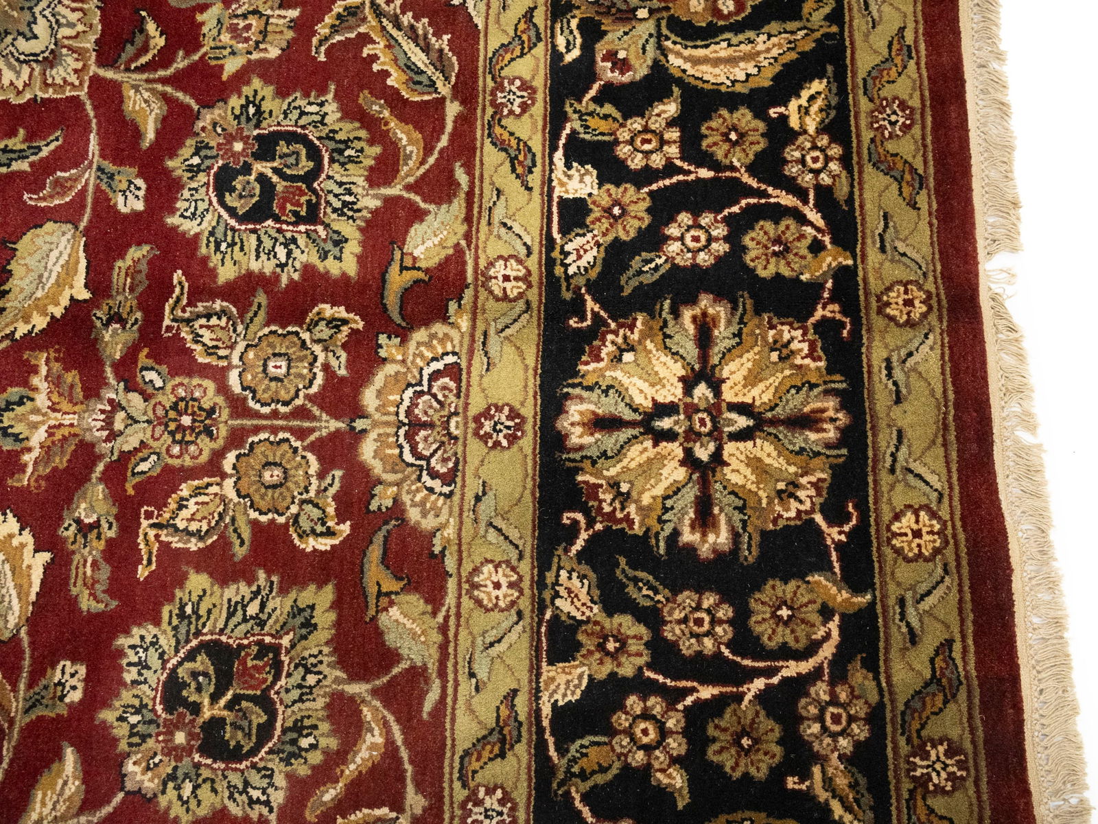 Red Floral Classic 9X12 Agra Jaipur Oriental Rug - 10