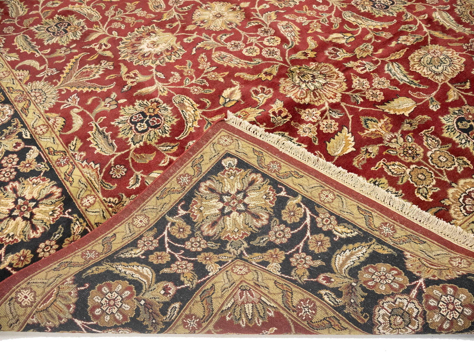 Red Floral Classic 9X12 Agra Jaipur Oriental Rug - 15