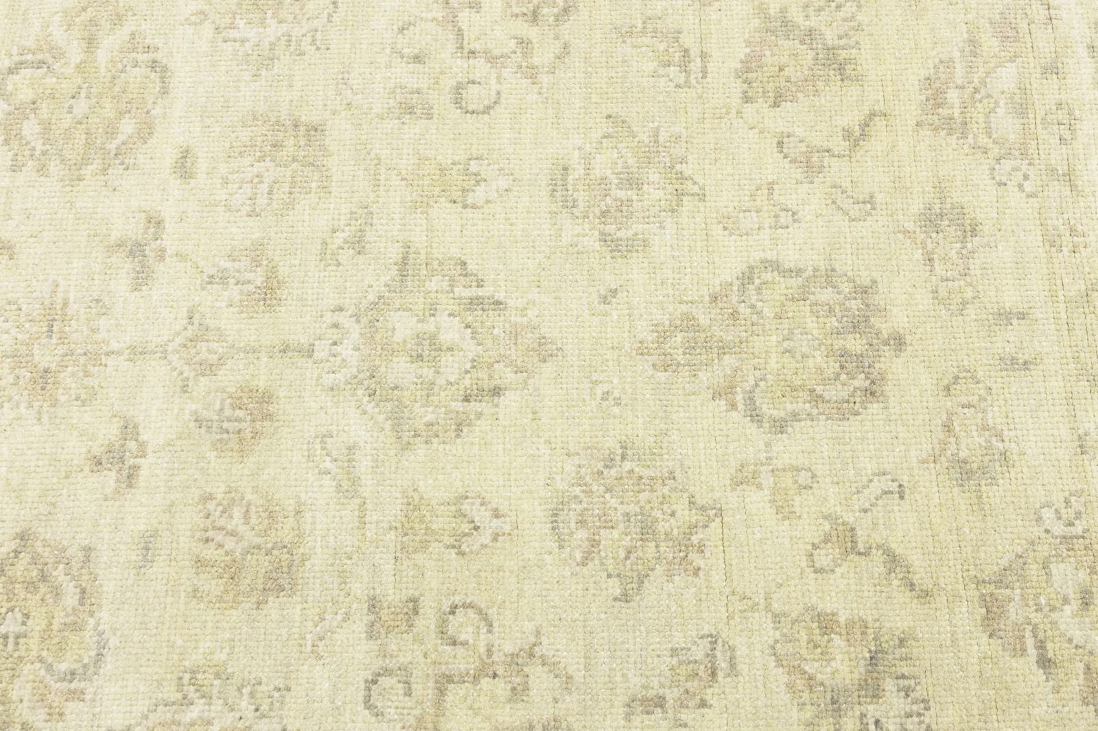 Muted Beige Floral 5X8 Transitional Oriental Rug - 13