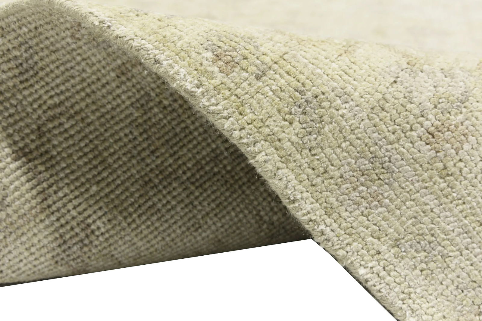 Muted Beige Floral 5X8 Transitional Oriental Rug - 16