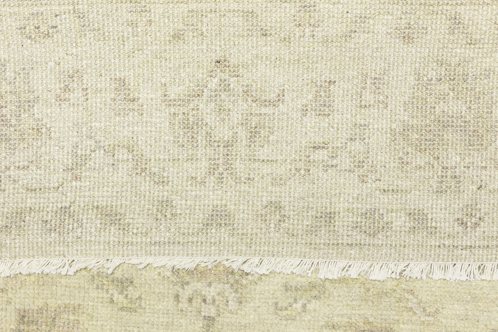 Muted Beige Floral 5X8 Transitional Oriental Rug - 18